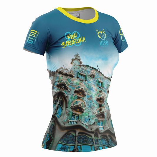 Women's short-sleeve shirt - Run Barcelona 2024 (Clearance)