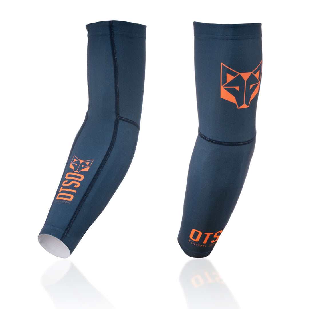 Manchettes - Navy Blue & Fluo Orange