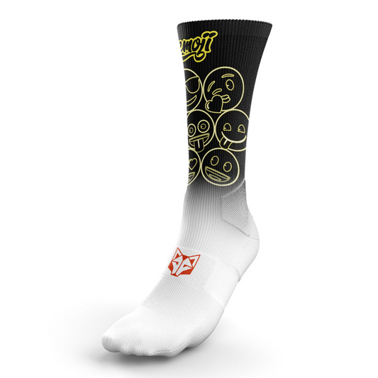 Chaussettes sublimées - Emoji Neon Faces