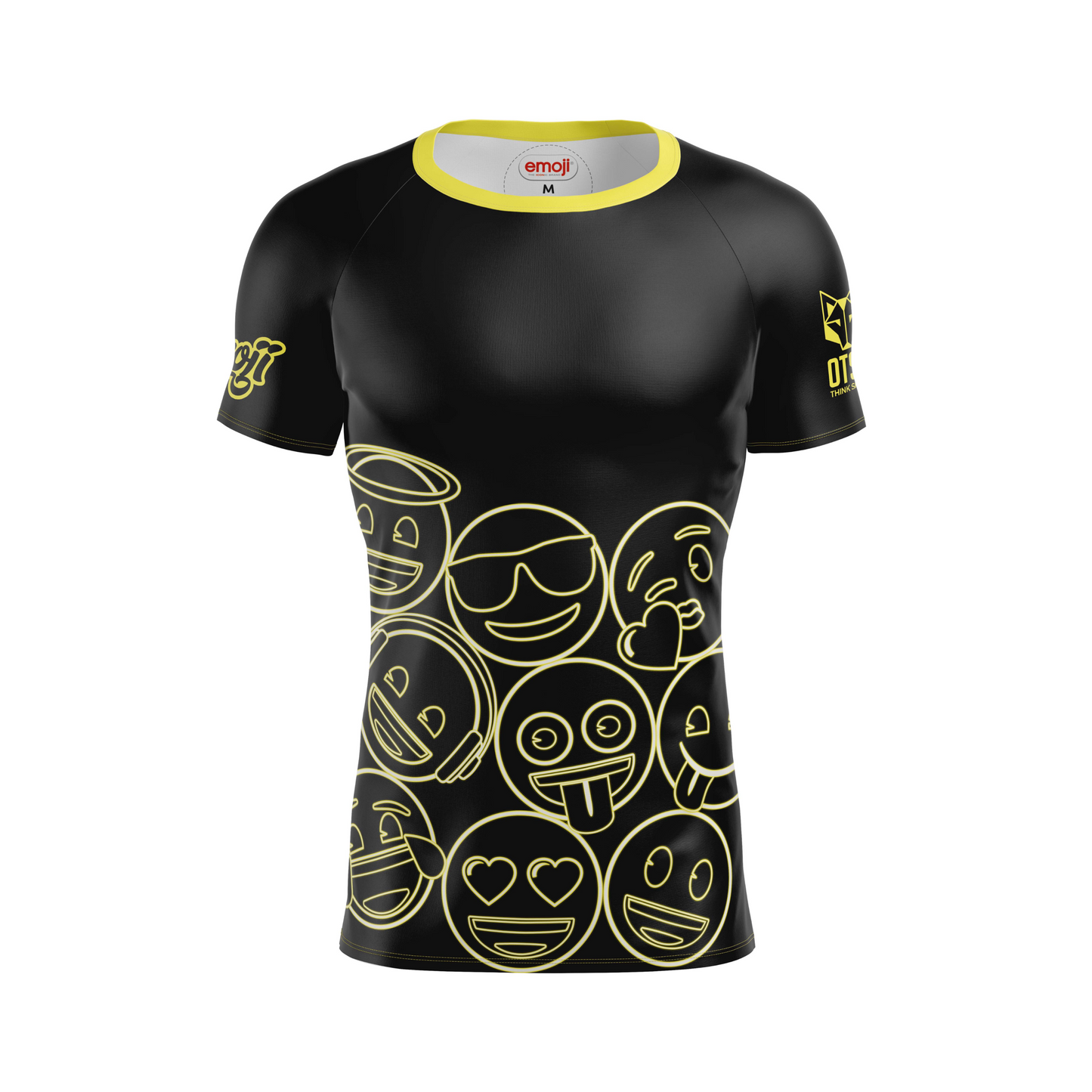 T-Shirt Homme - Emoji Neon Faces