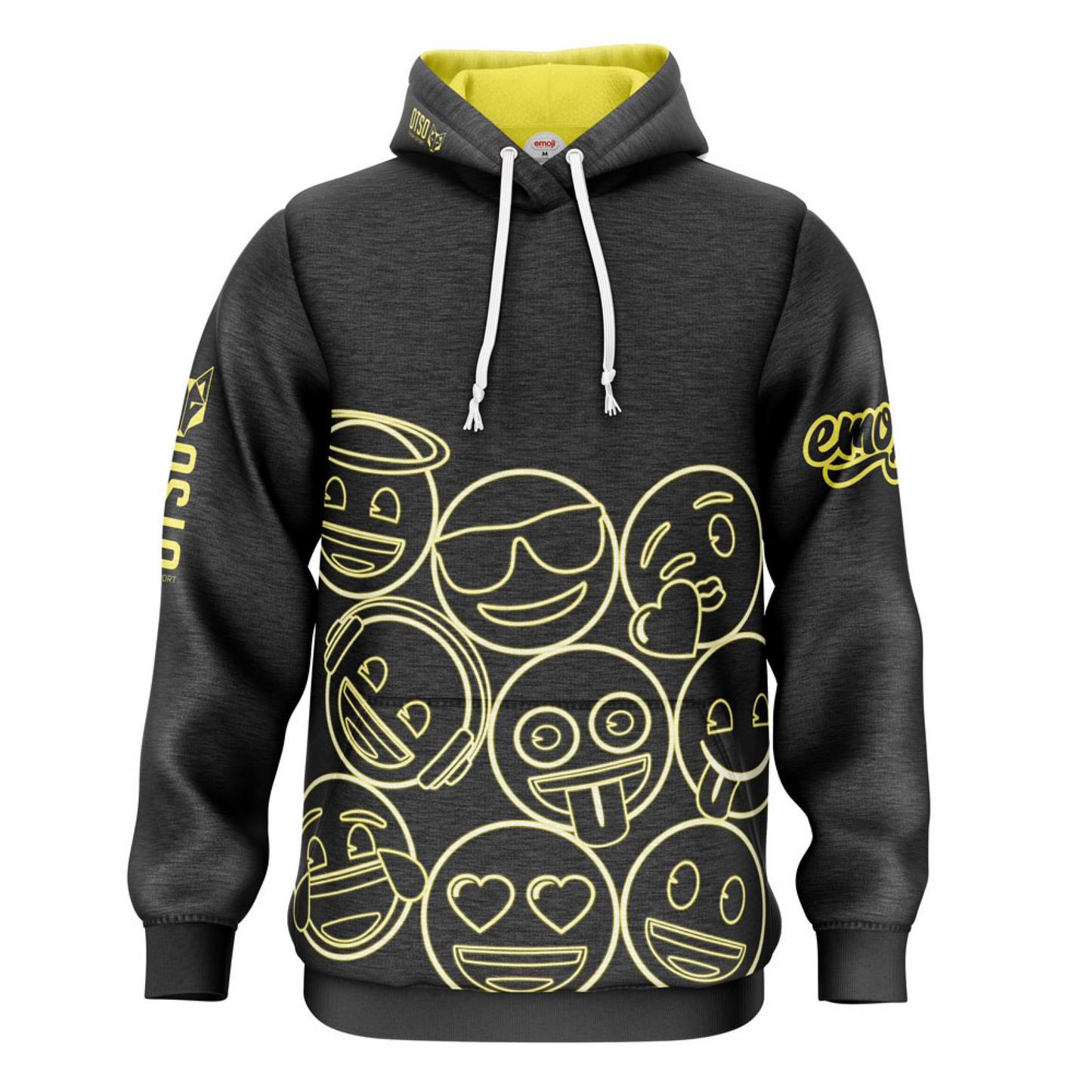 Sweat à capuche - Emoji Neon Faces