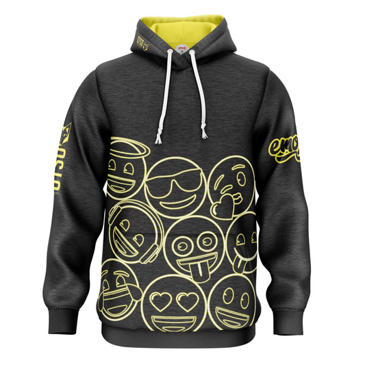 Sweat à capuche - Emoji Neon Faces