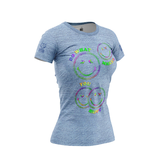 T-shirt Femme manches courtes - SmileyWorld Happy (Outlet)
