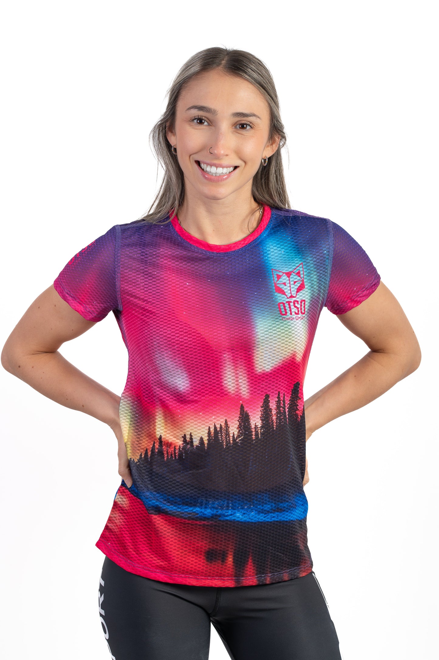 T-shirt Femme manches courtes - Auroras boreales