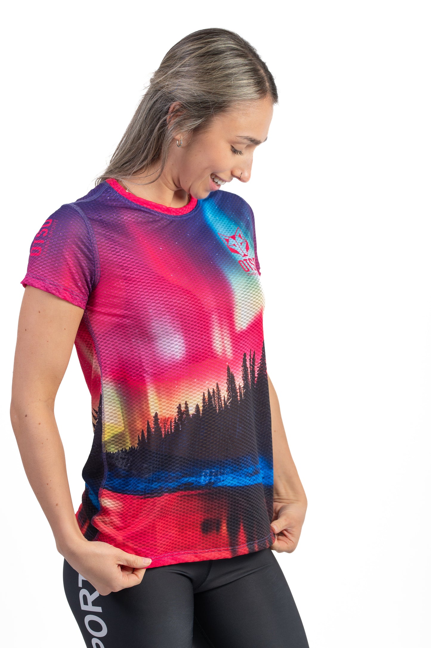 T-shirt Femme manches courtes - Auroras boreales