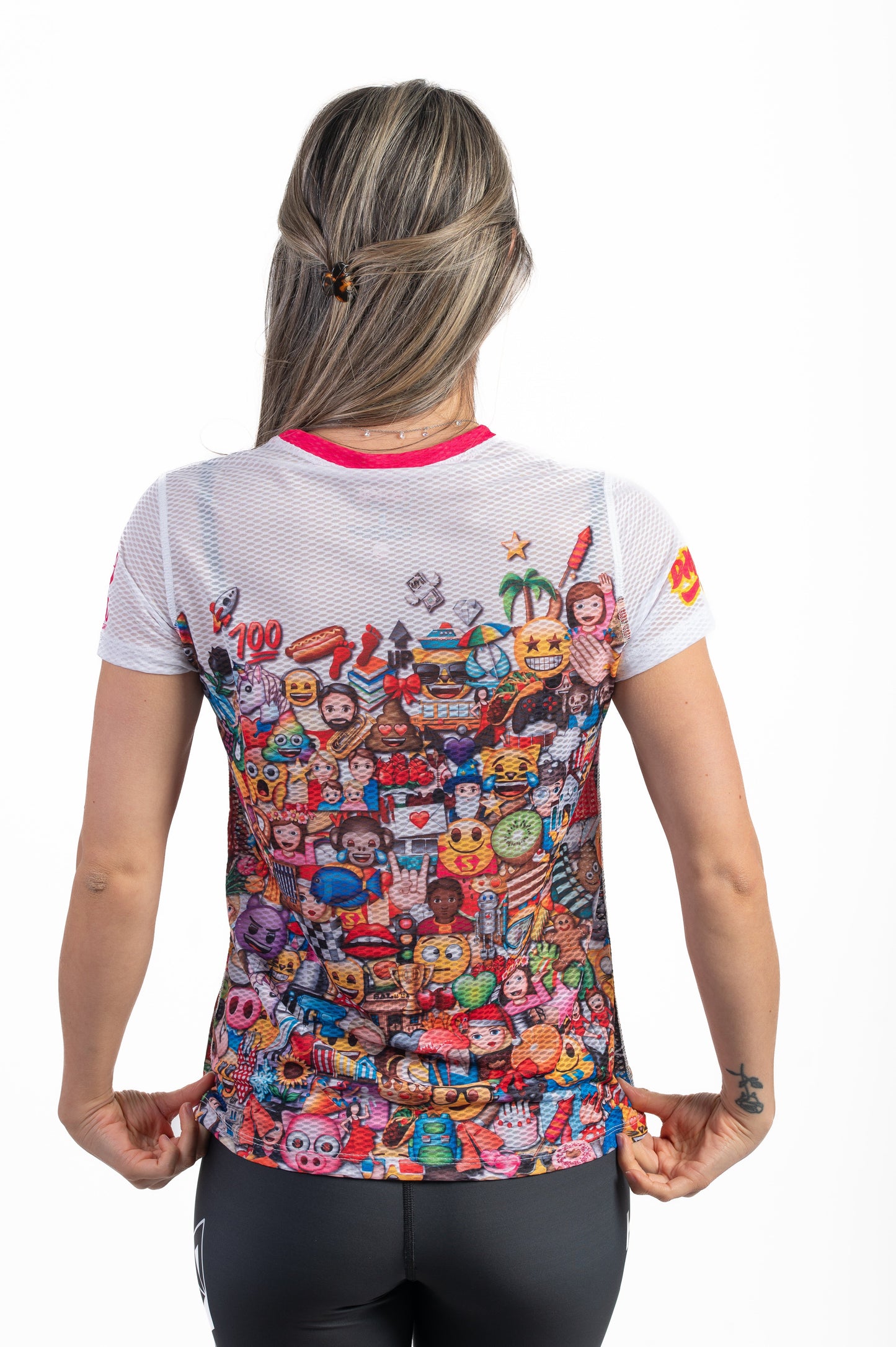 Damen-T-Shirt mit kurzen Ärmeln - Emoji Große Welle