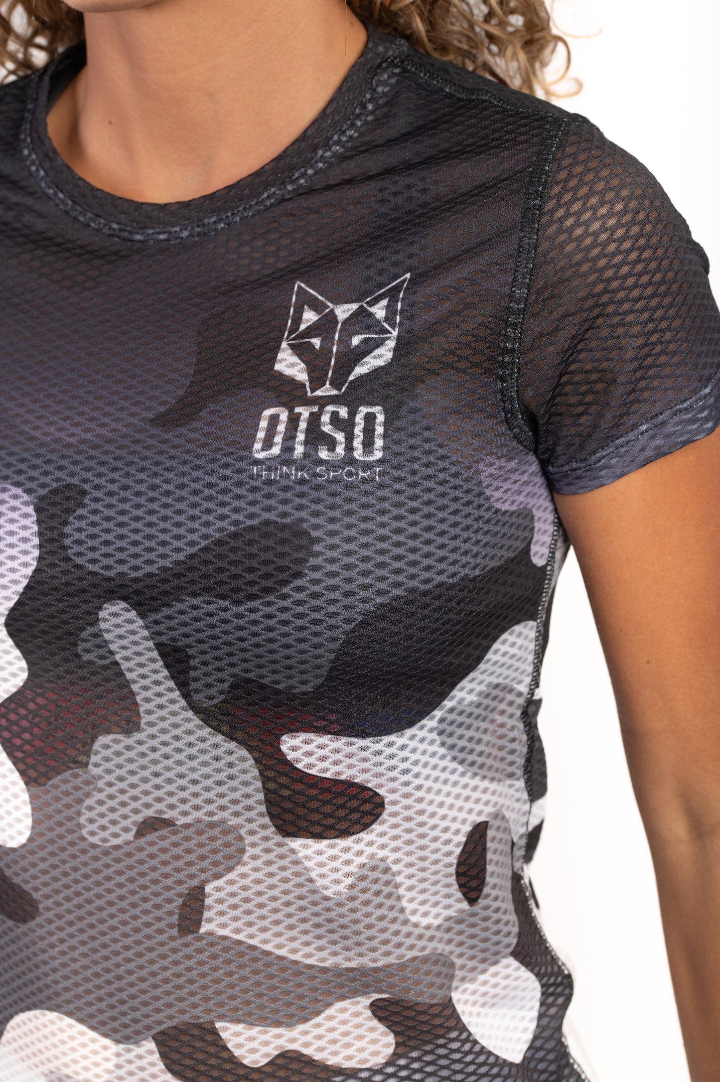T-shirt Femme manches courtes - Camo Grey