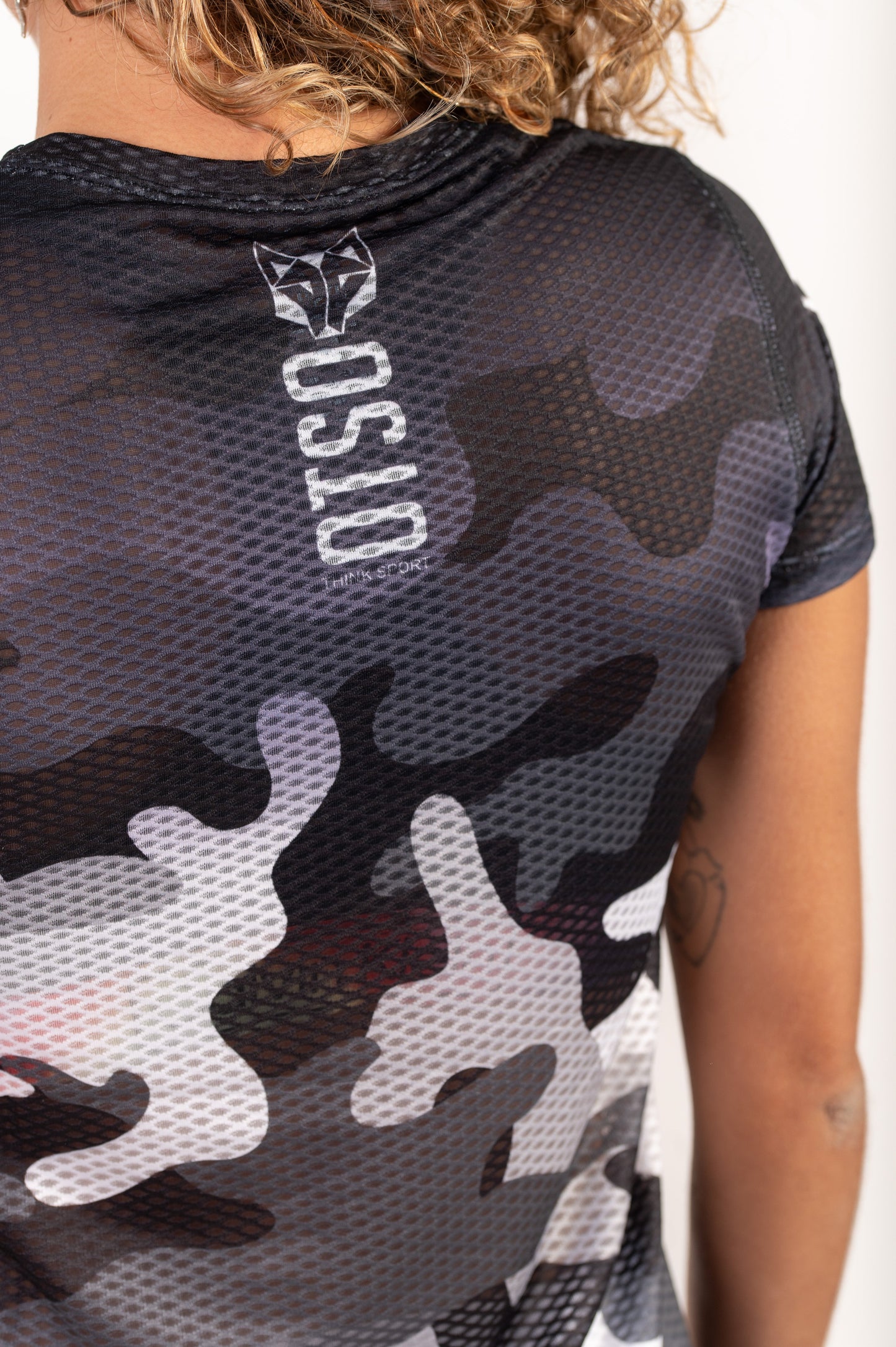T-shirt Femme manches courtes - Camo Grey