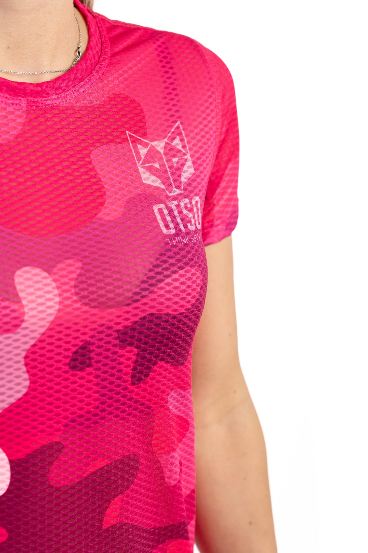 T-shirt Femme manches courtes - Camo Pink