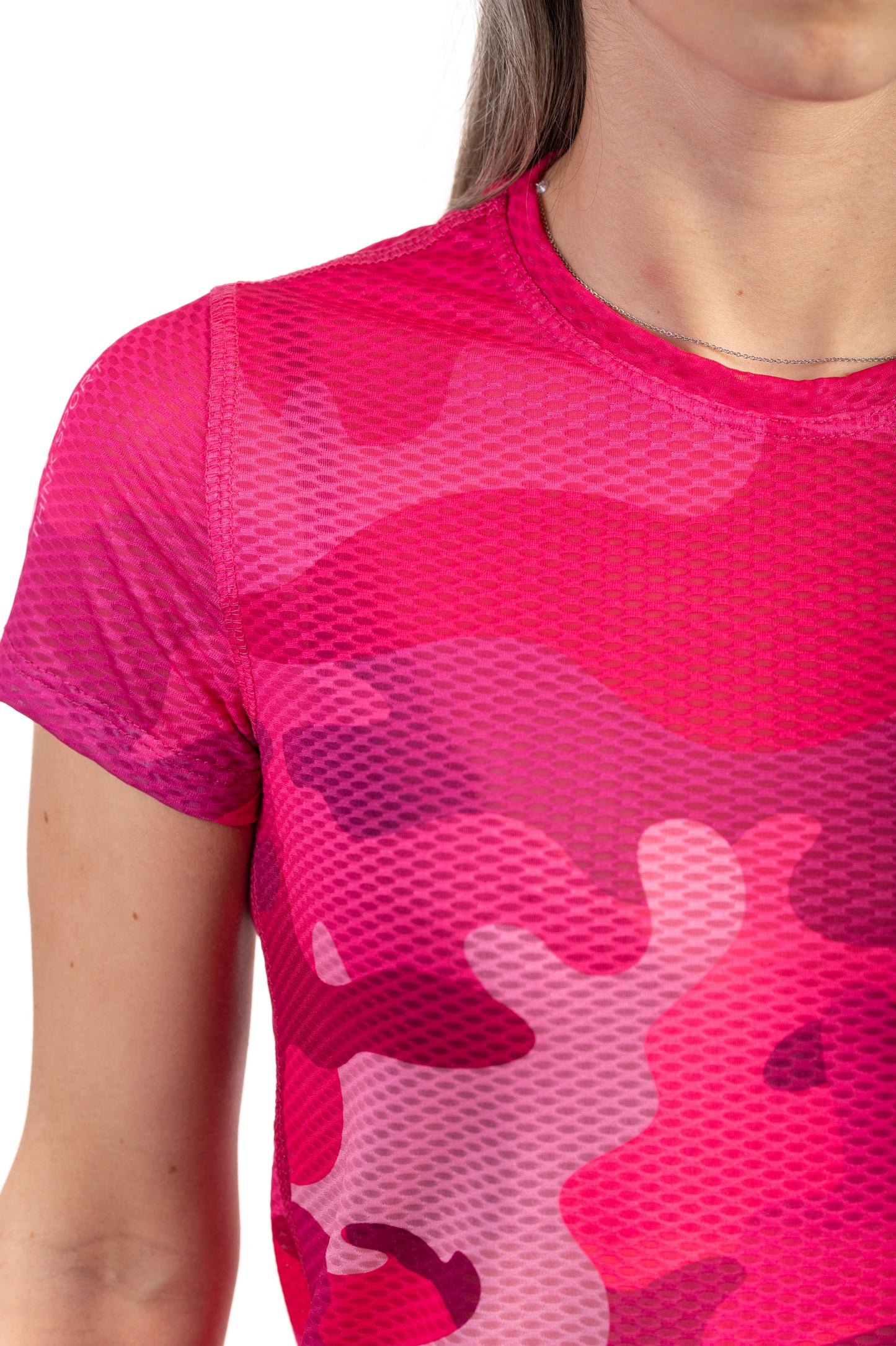 T-shirt Femme manches courtes - Camo Pink
