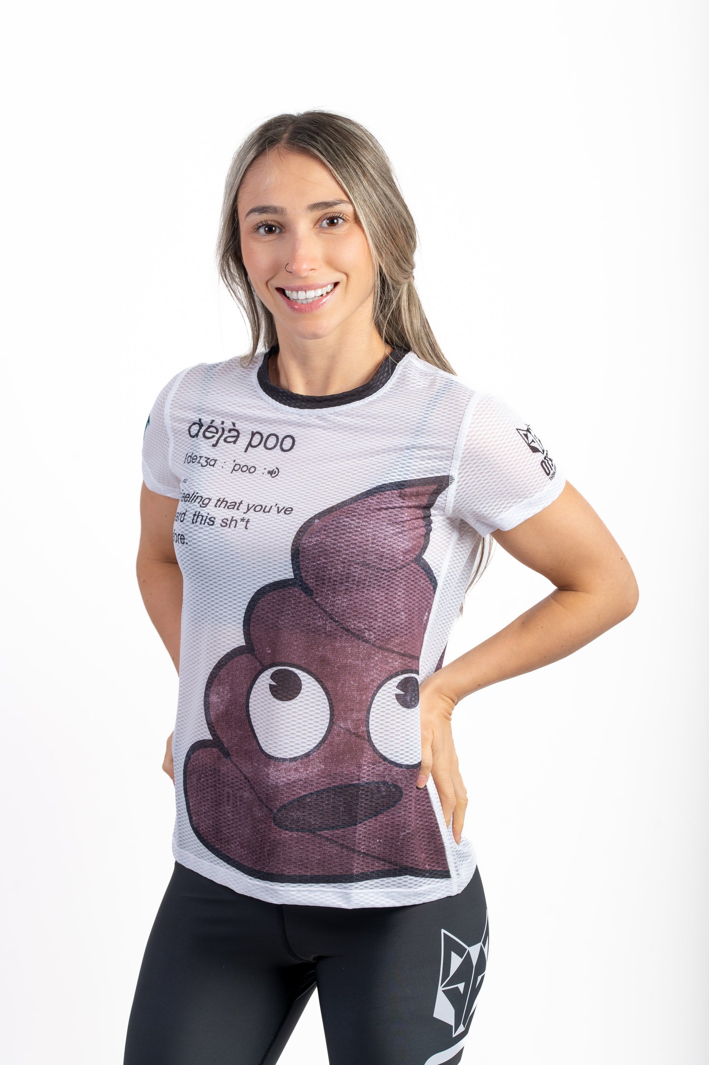 Women's short-sleeve shirt - Already Poop Emoji