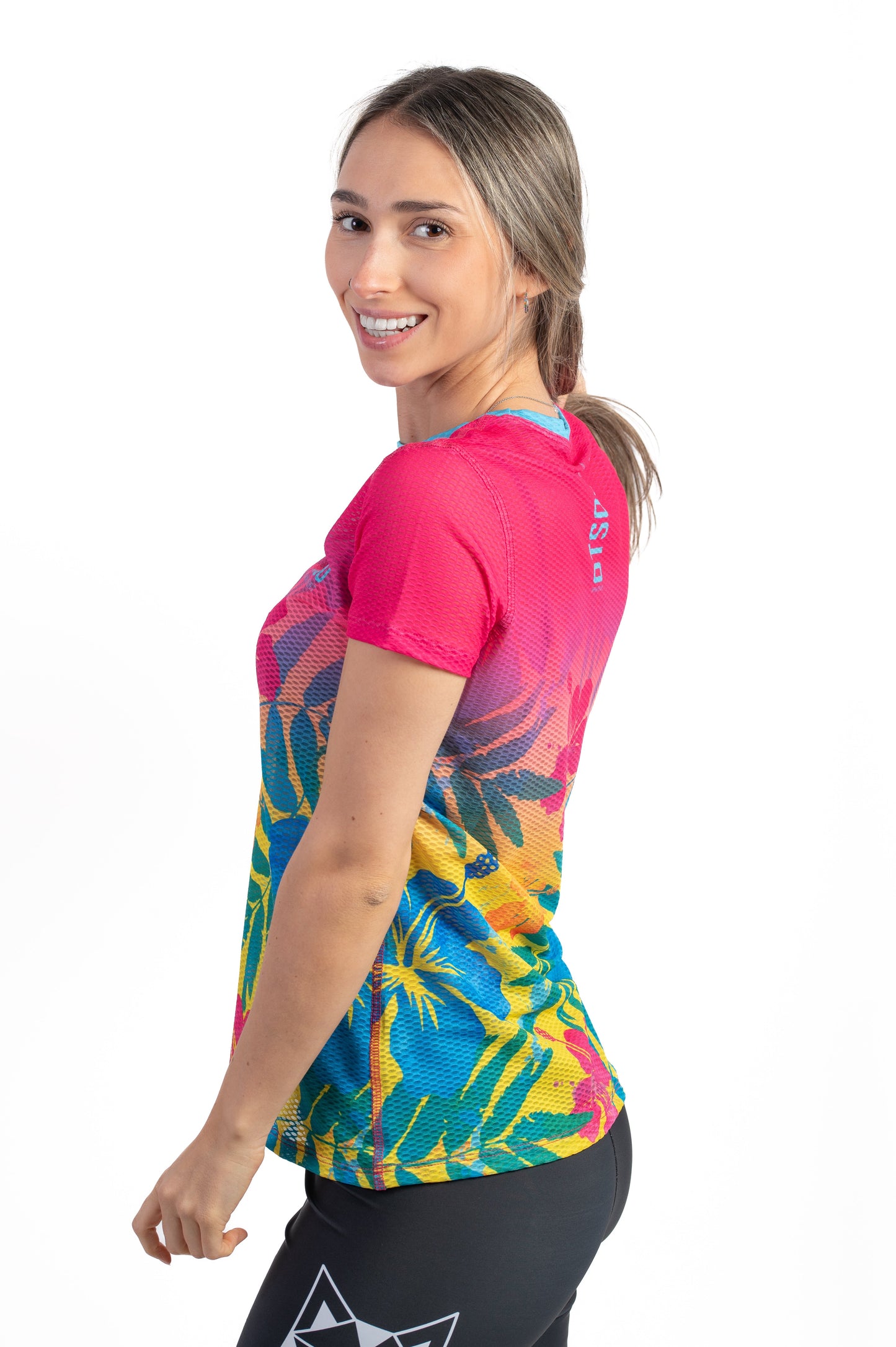 T-shirt Femme manches courtes - Floral Pink