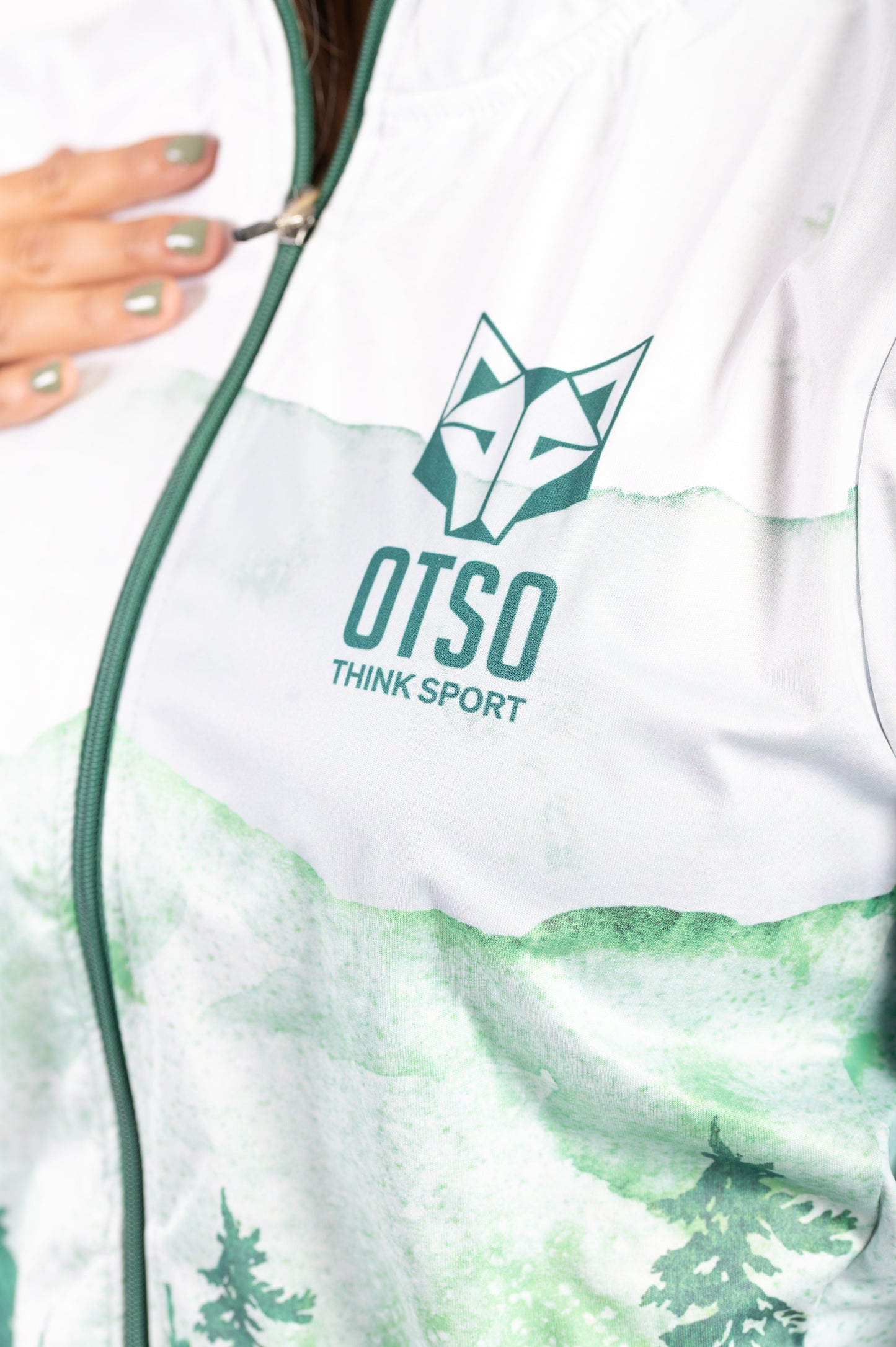 Veste running Unisex - Green Forest