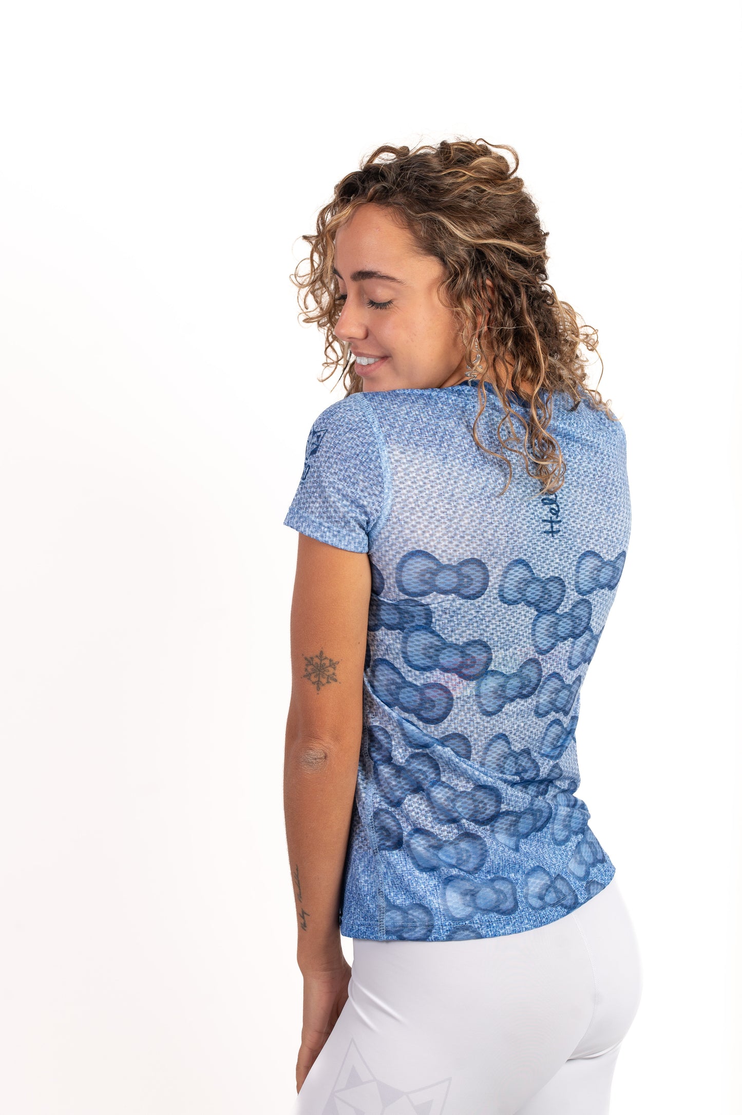 Damen-/Kinder-T-Shirt - Hallo Kitty Jeansstoff