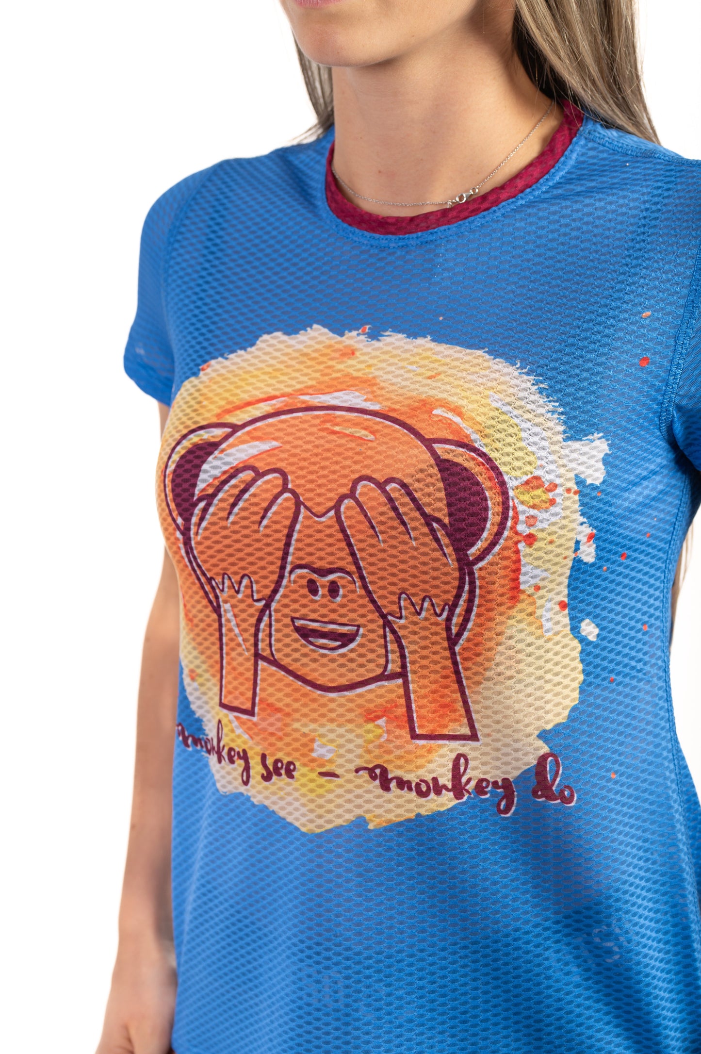 T-Shirt Femme - Emoji Monkey See