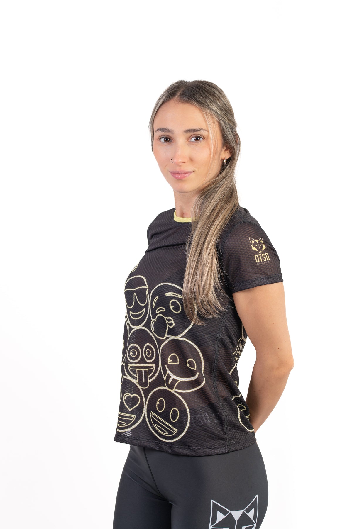 Women's Shirt - Neon Face Symbols