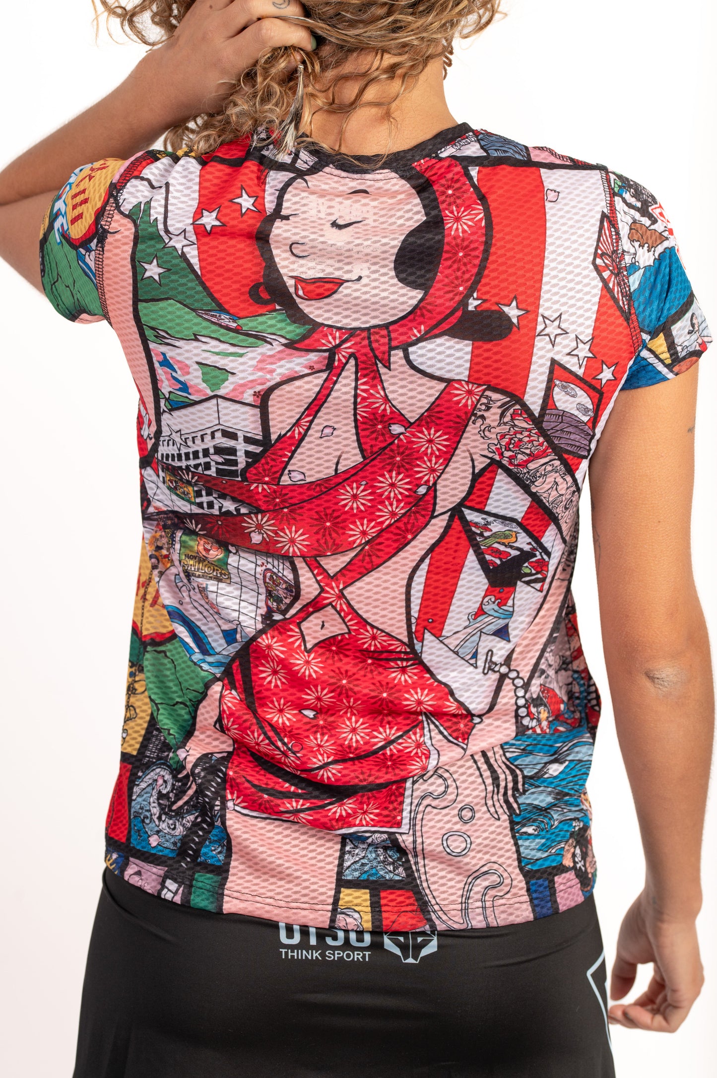 Damen-T-Shirt mit kurzen Ärmeln - Popeye Kunstschau