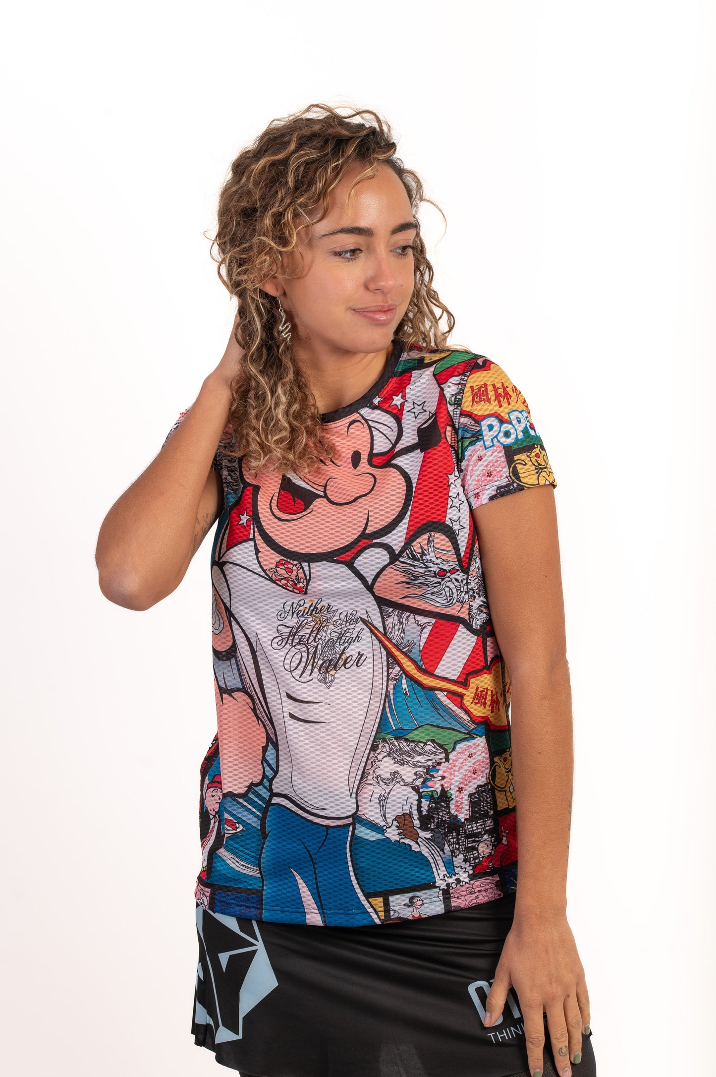 Damen-T-Shirt mit kurzen Ärmeln - Popeye Kunstschau