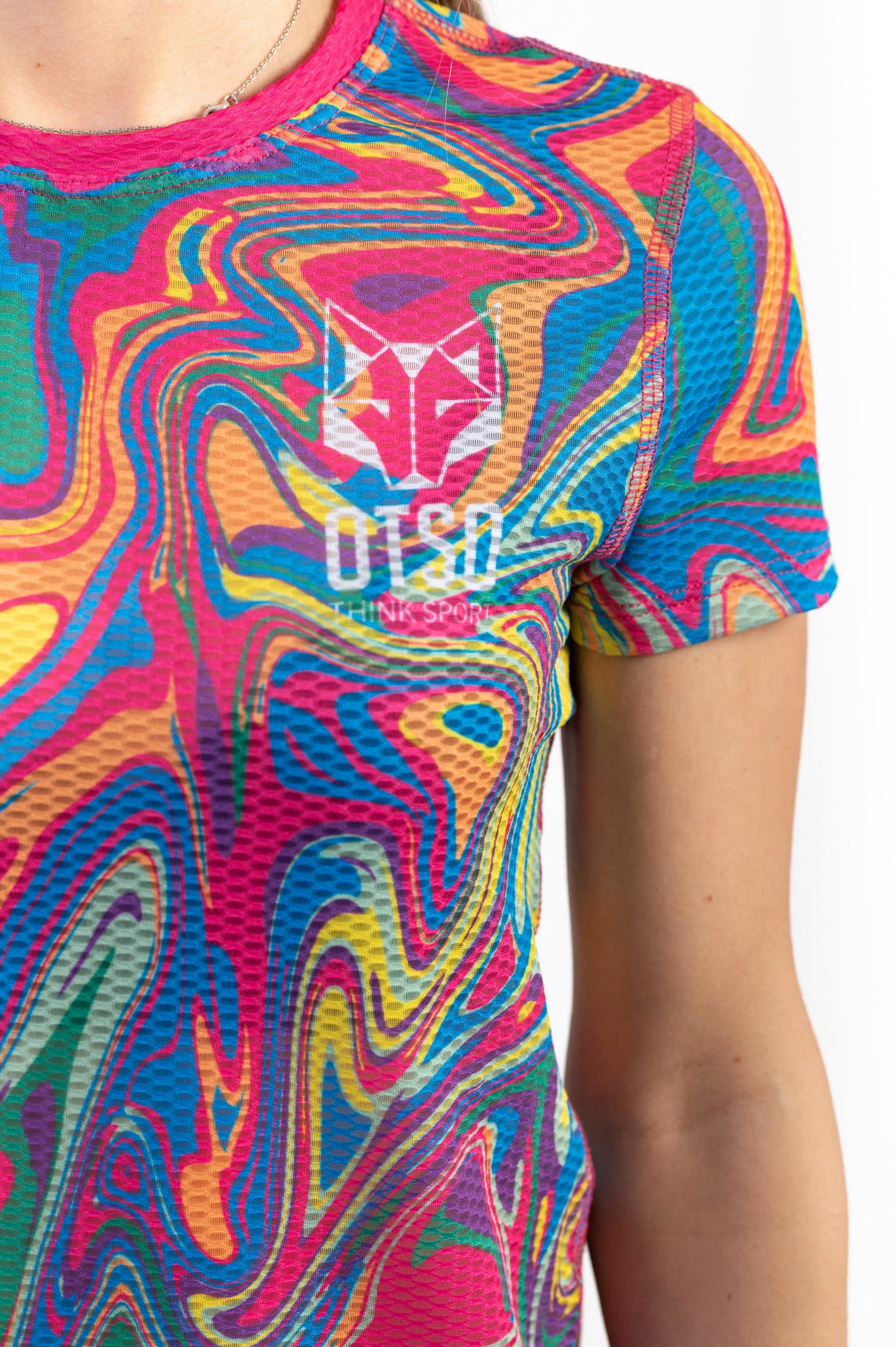 Damen-T-Shirt mit kurzen Ärmeln - Psychedelisch