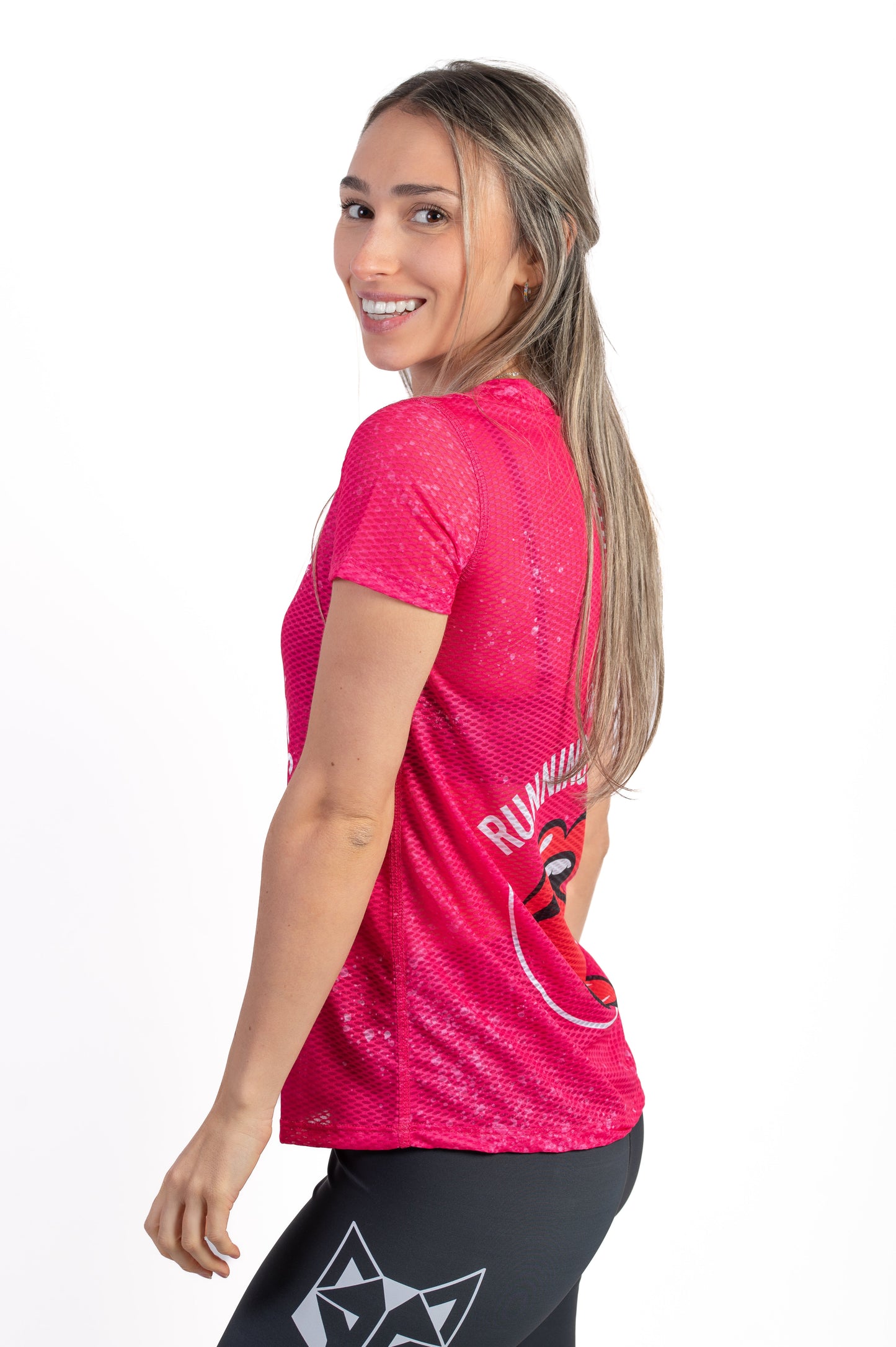 T-shirt Femme manches courtes - Running Stones Pink