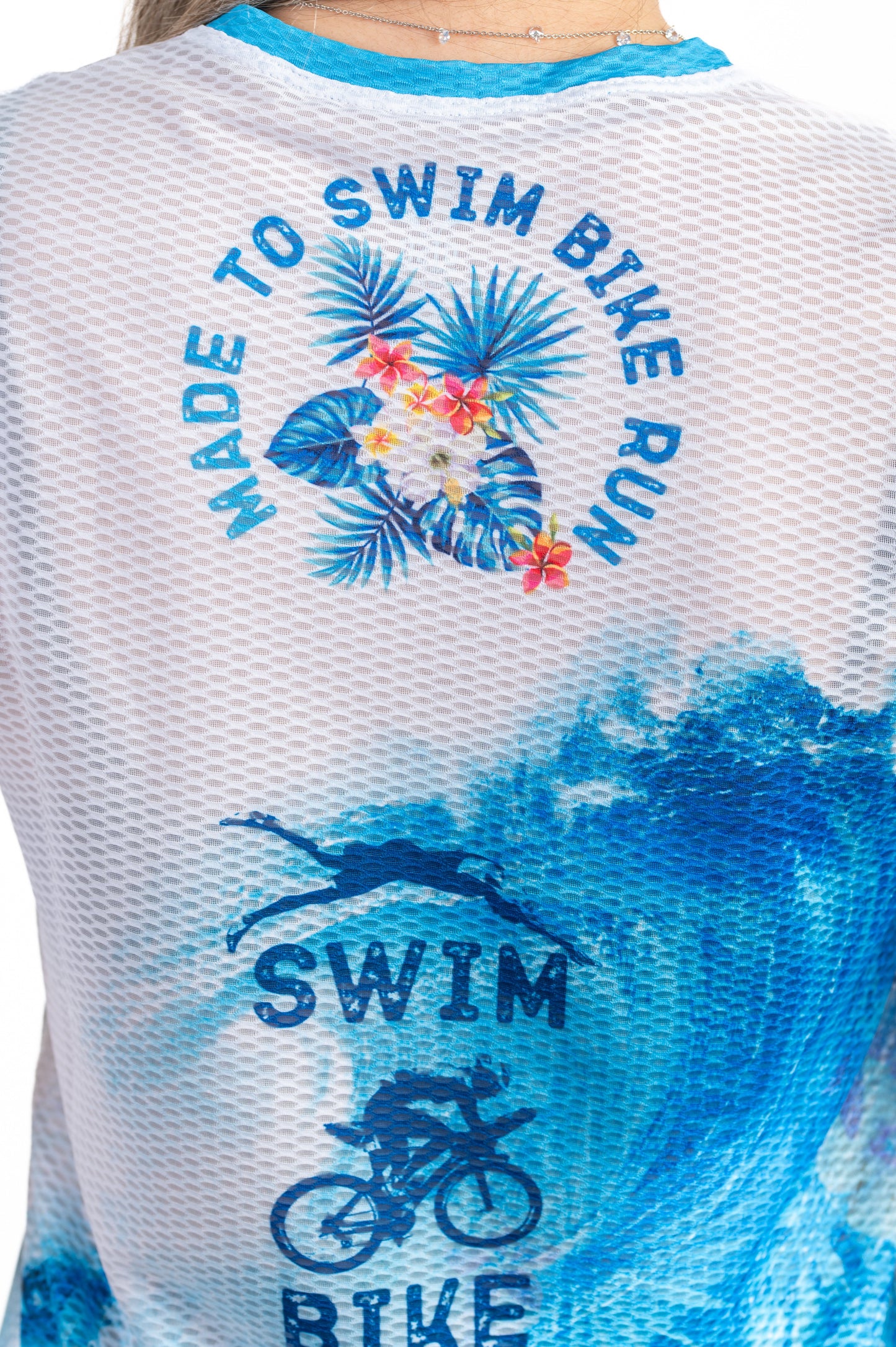 T-shirt Femme manches courtes - Swim Bike Run Wave