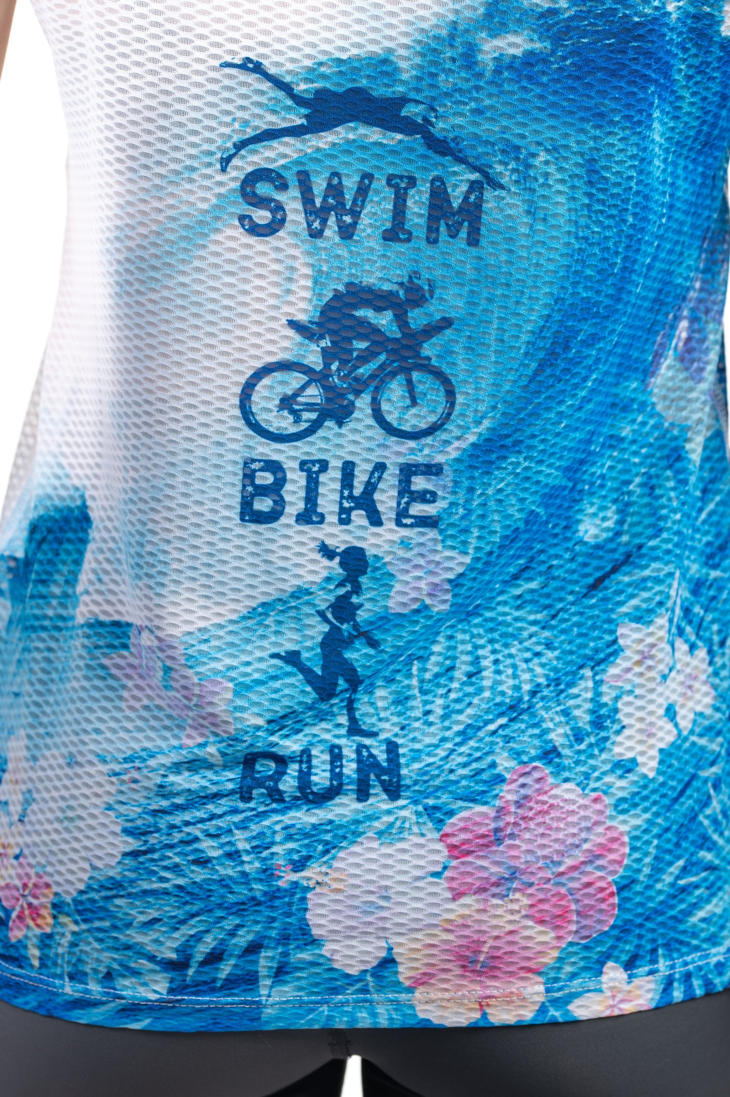 T-shirt Femme manches courtes - Swim Bike Run Wave