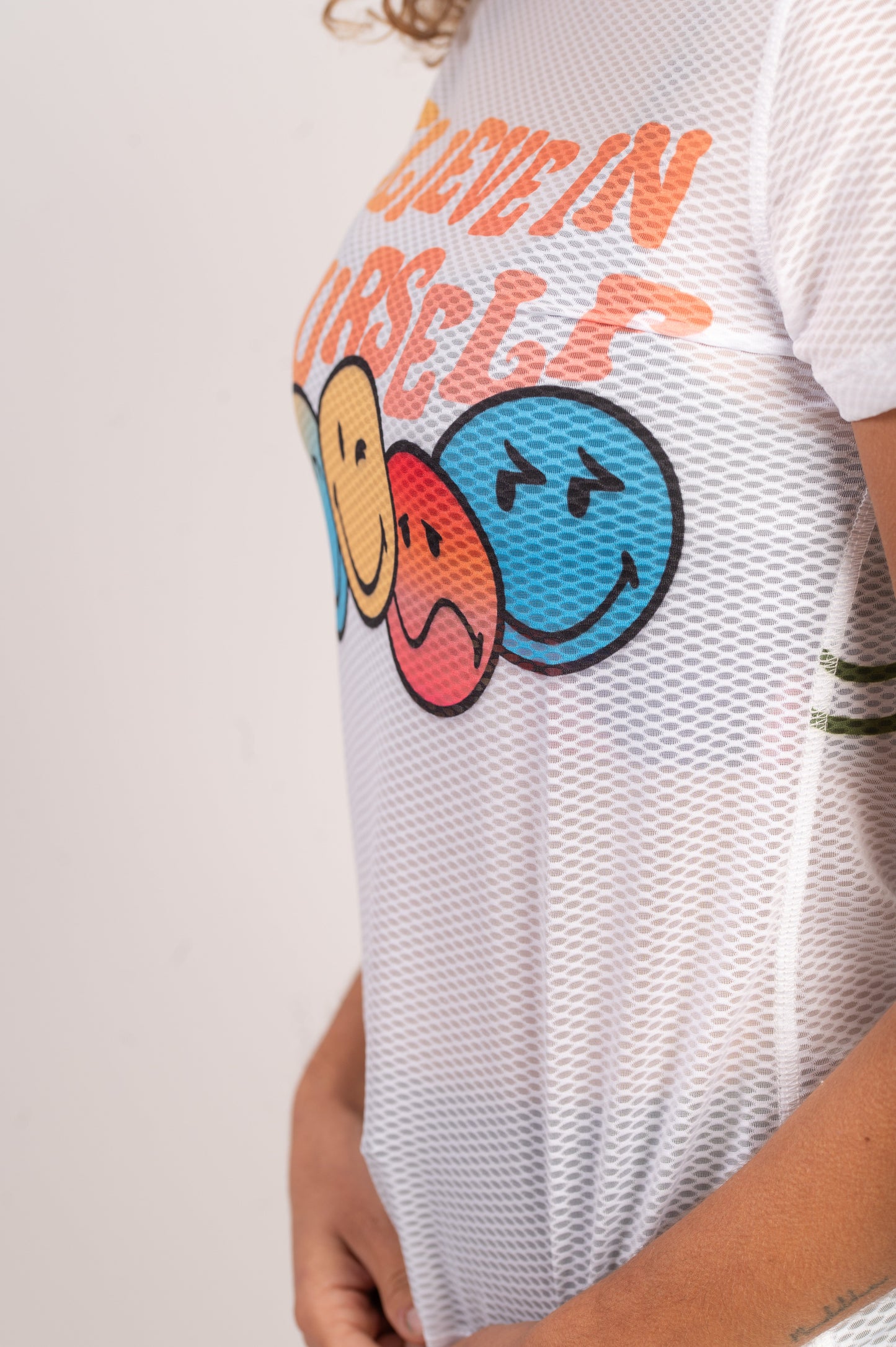 T-shirt Femme manches courtes- SmileyWorld Believe