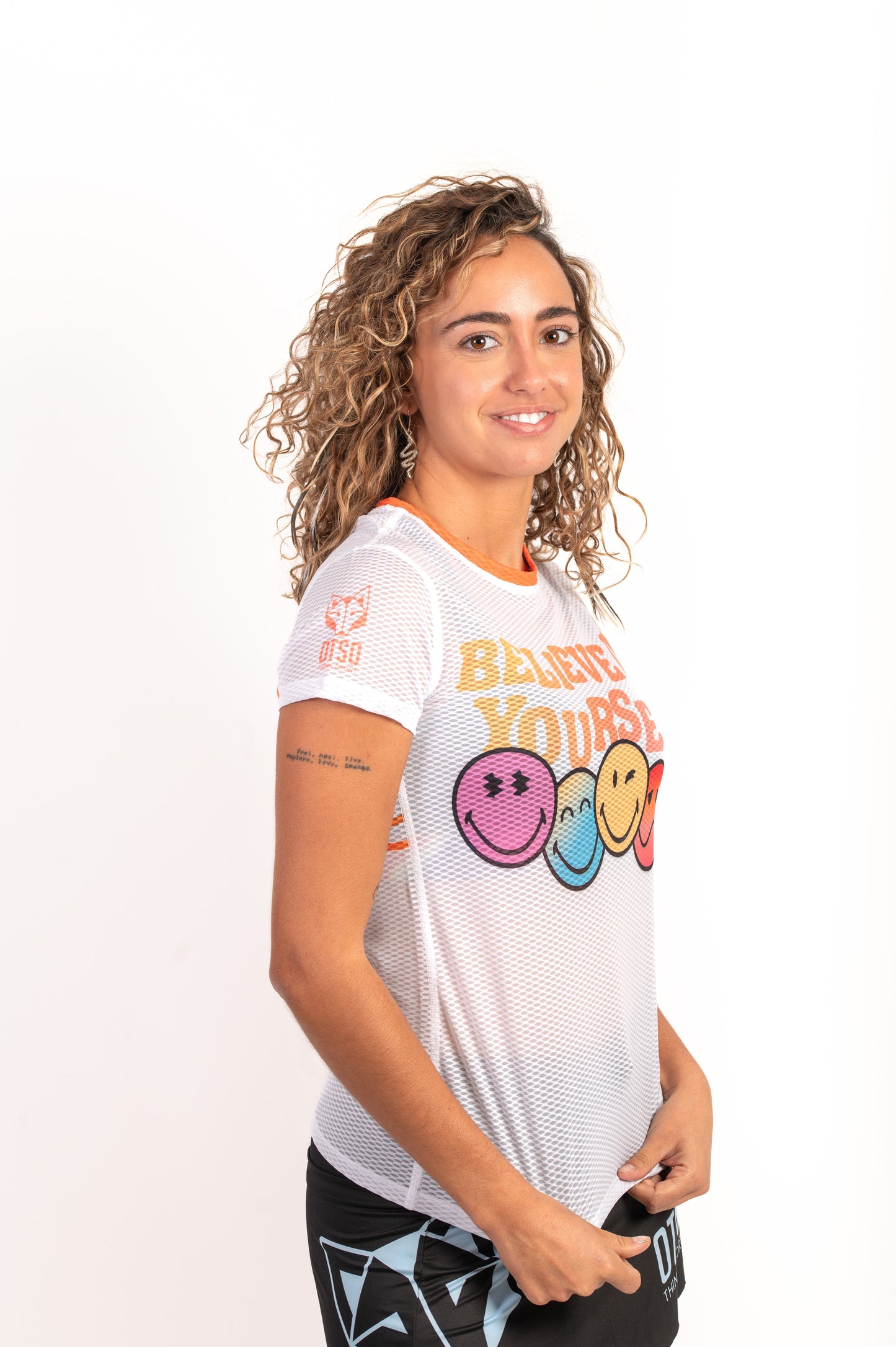 T-shirt Femme manches courtes- SmileyWorld Believe
