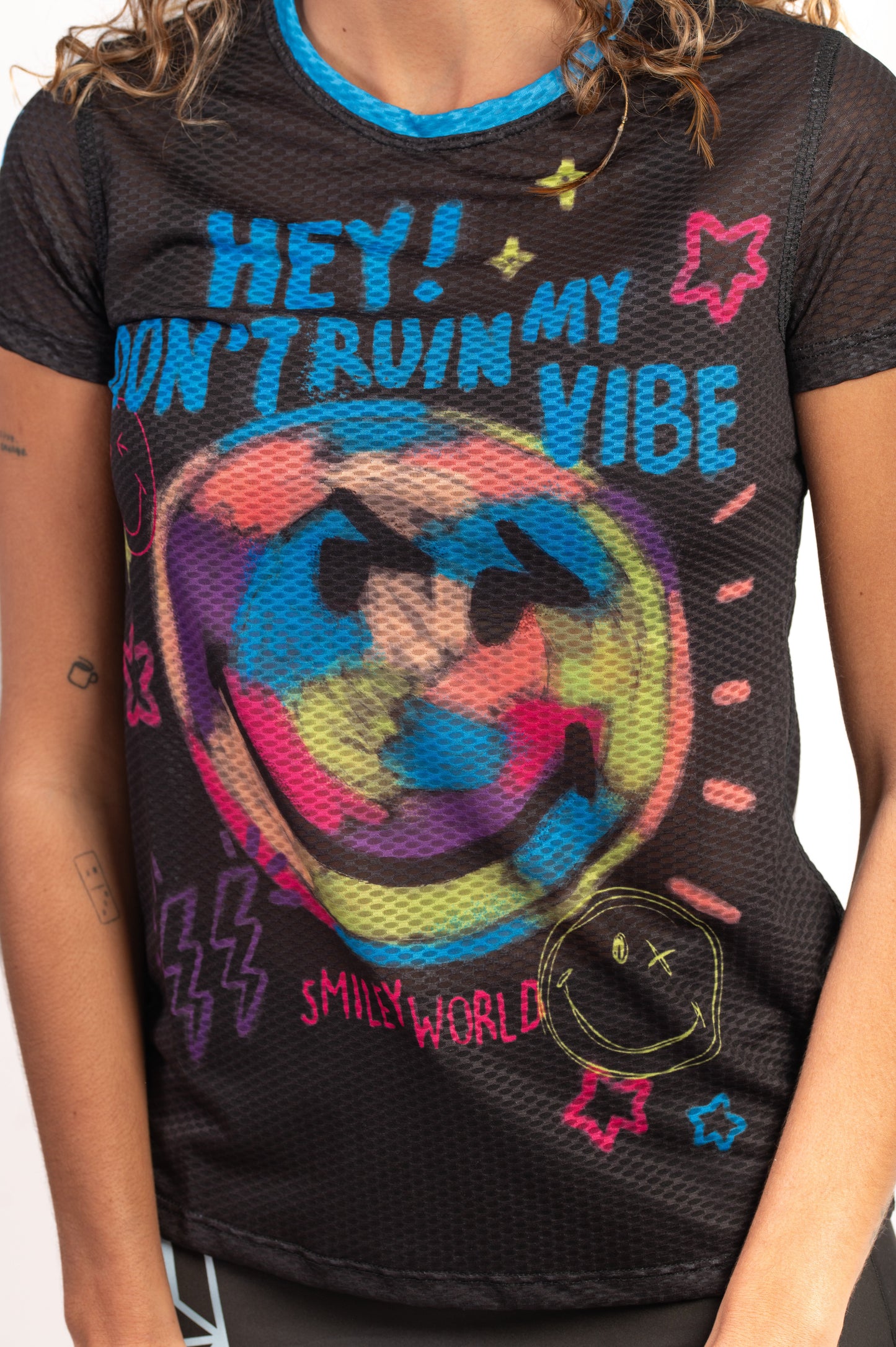 T-shirt Femme manches courtes - Smiley Festival