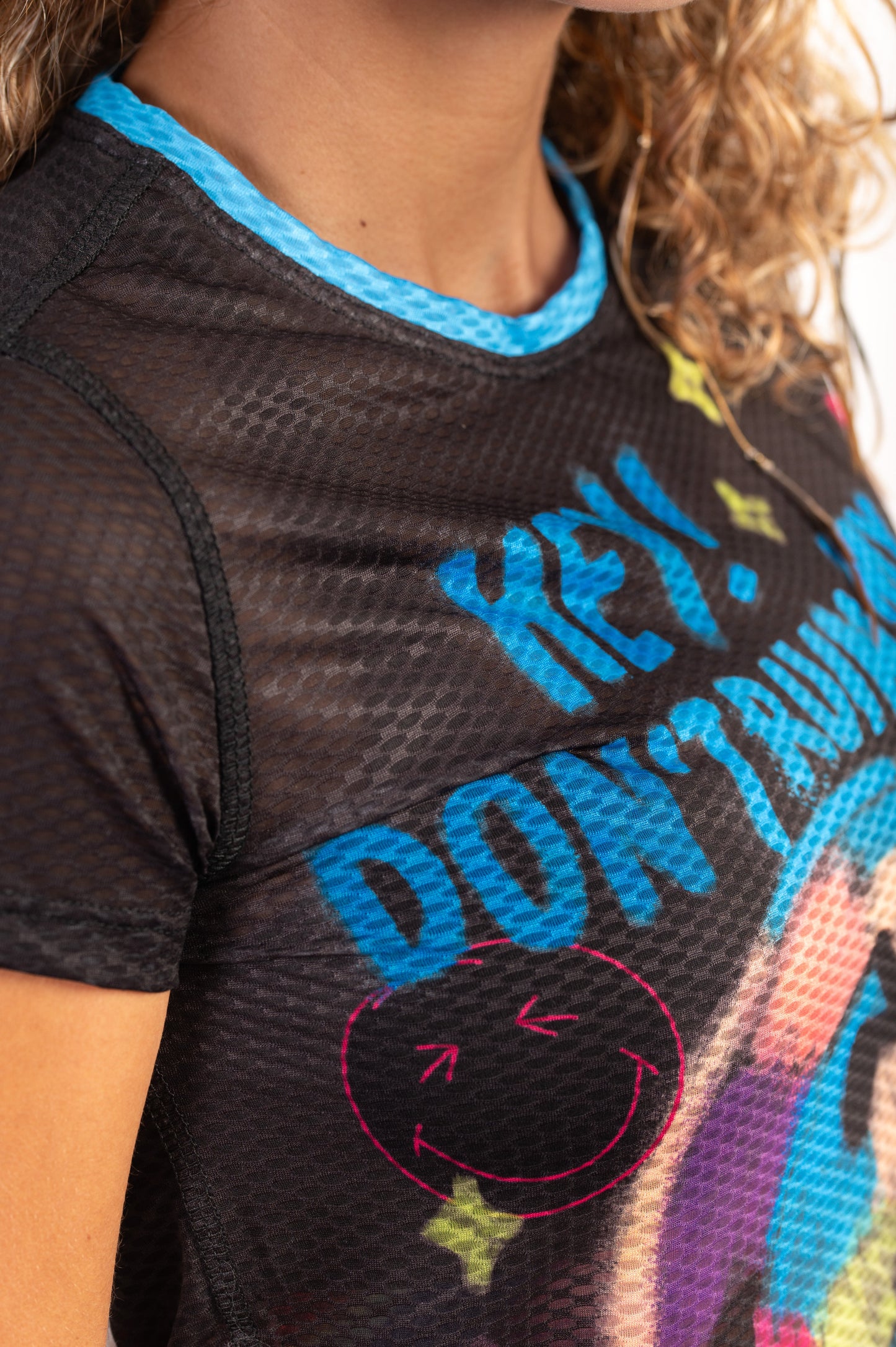 T-shirt Femme manches courtes - Smiley Festival