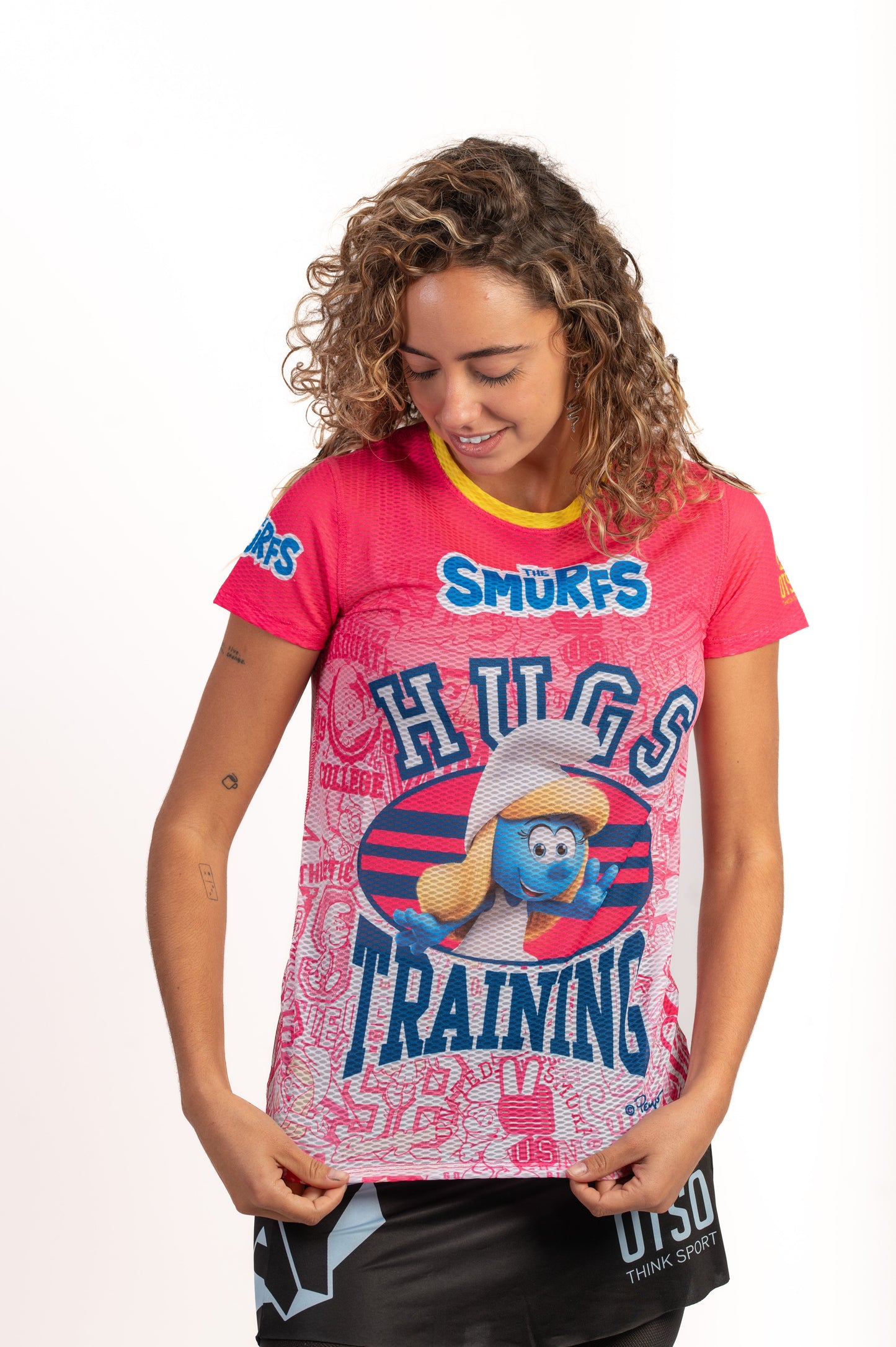 T-shirt Femme manches courtes - Smurfs Hugs