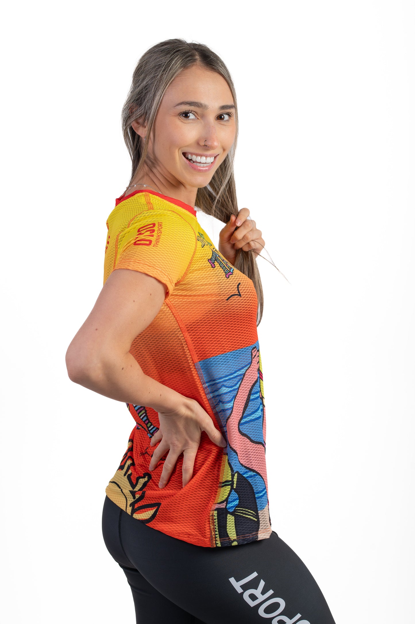 Women's short-sleeve shirt - Time to Tri Swim