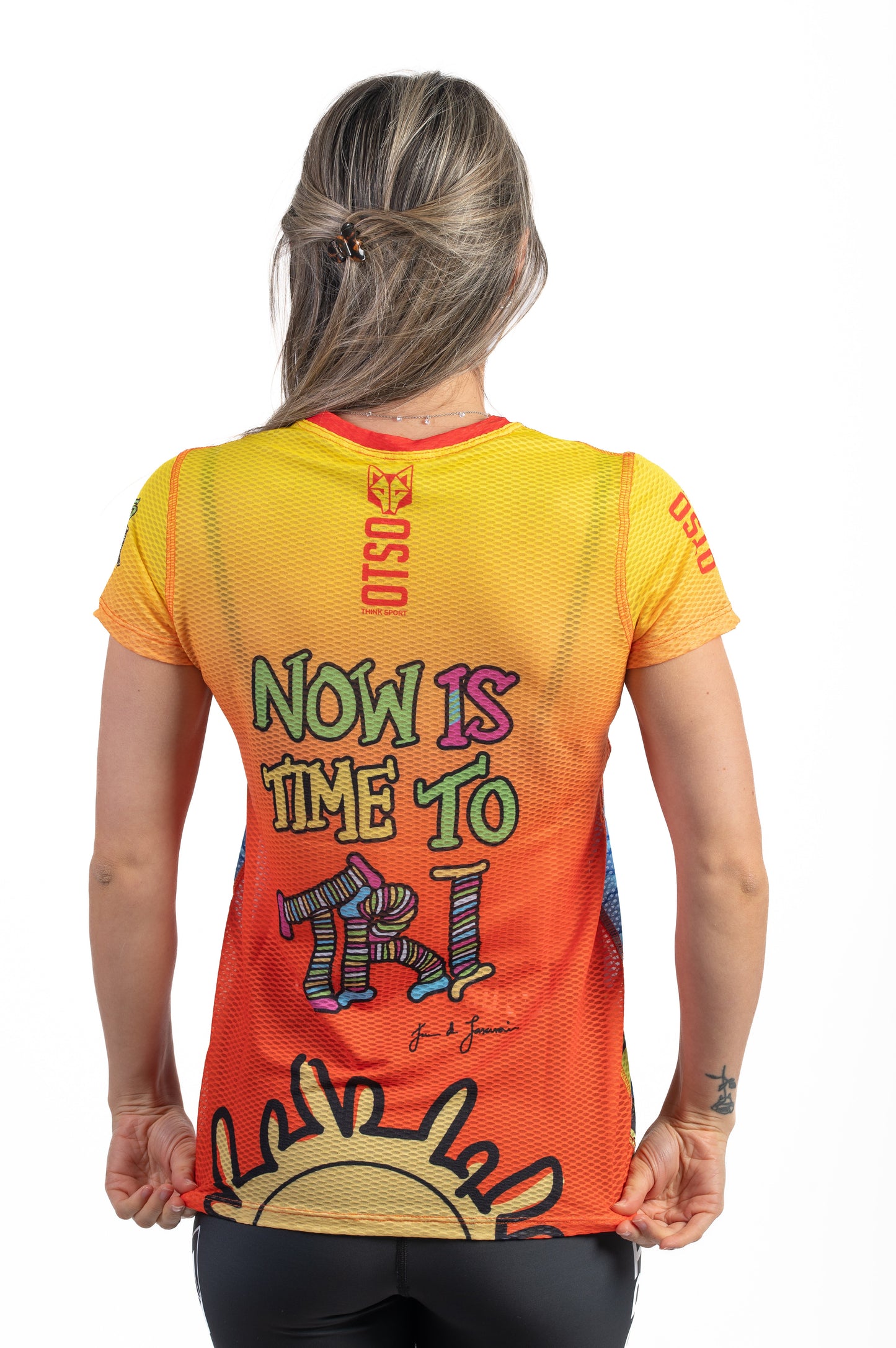Women's short-sleeve shirt - Time to Tri Swim