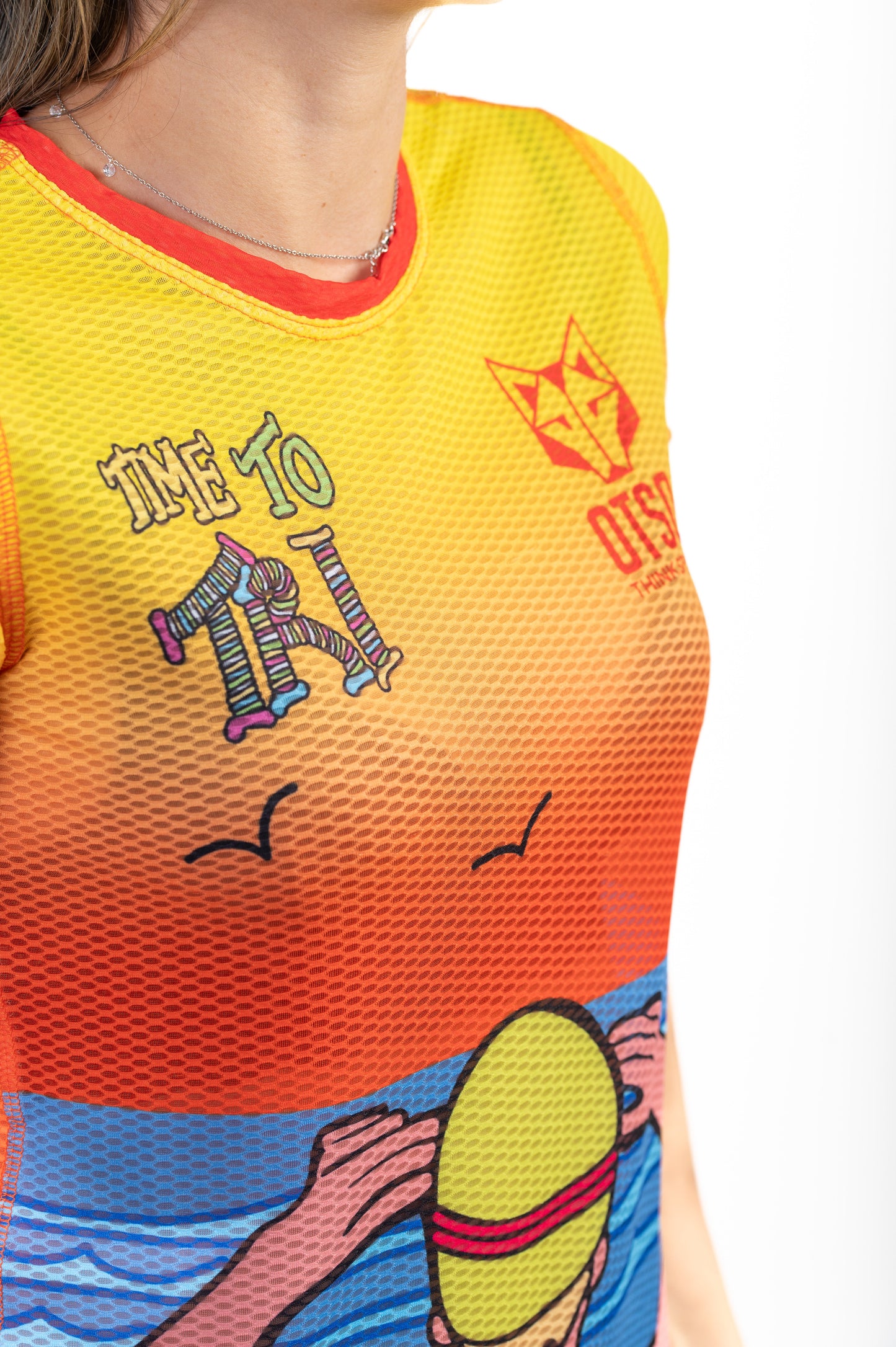 Women's short-sleeve shirt - Time to Tri Swim