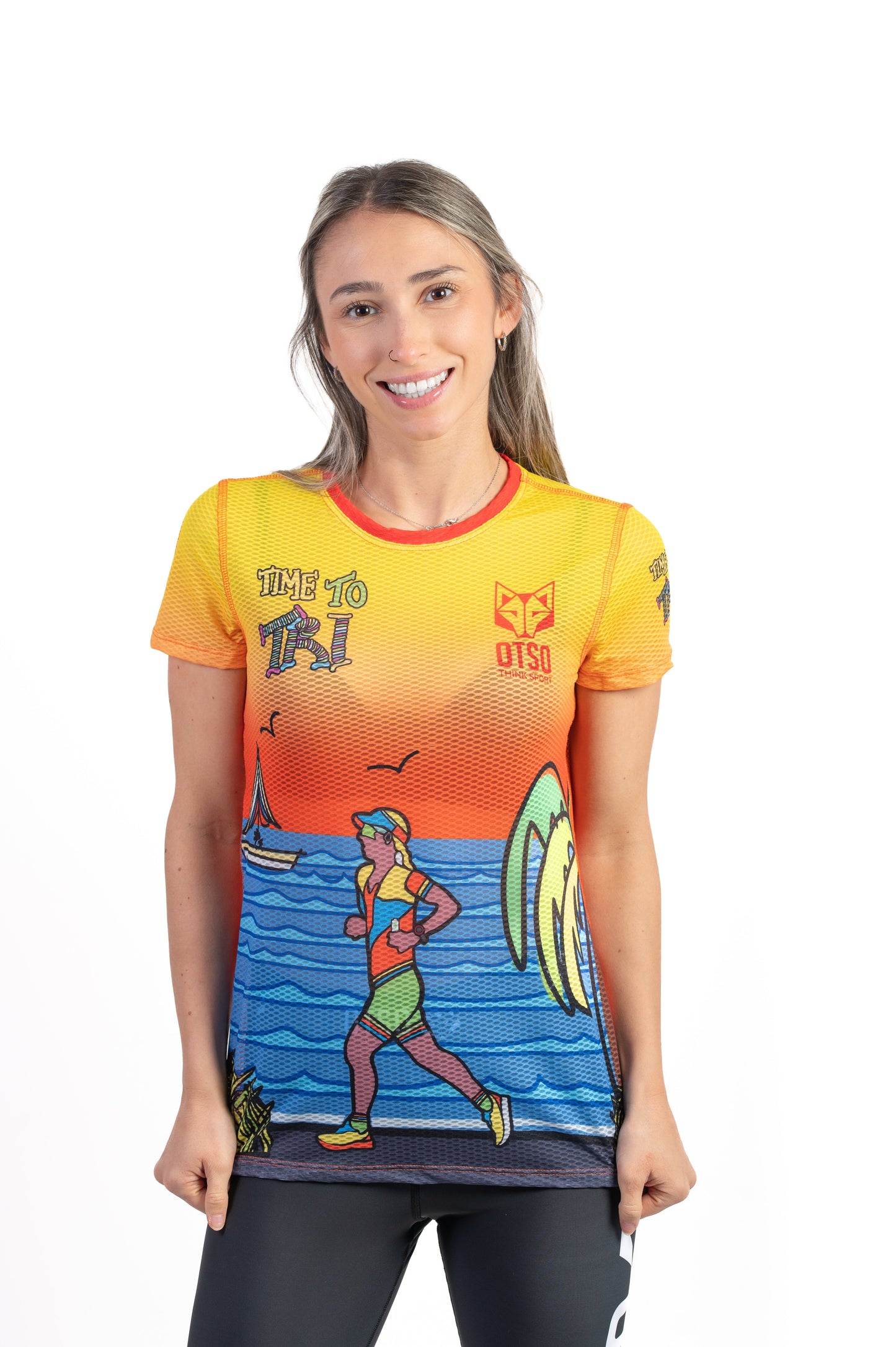 T-shirt Femme manches courtes - Time to Tri Run