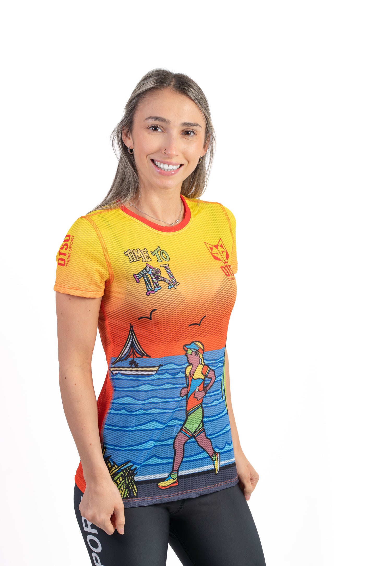 T-shirt Femme manches courtes - Time to Tri Run