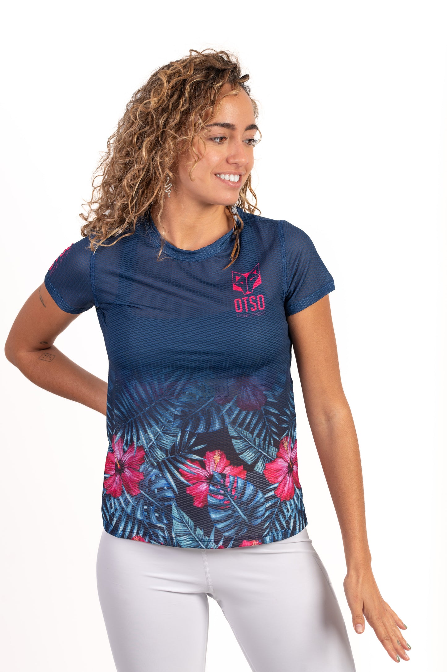 T-shirt Femme manches courtes - Tropical Dark