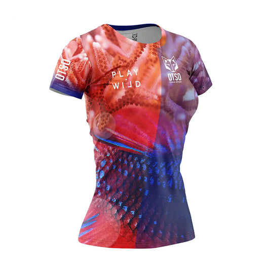 T-Shirt Padel Femme - Coral