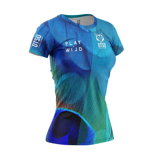 T-Shirt Padel Femme- Blue Birds
