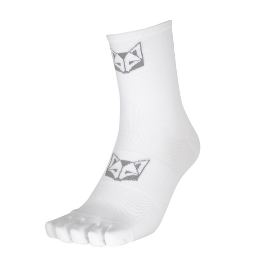 Fünf-Zehen-Socken - Ganz Weiß