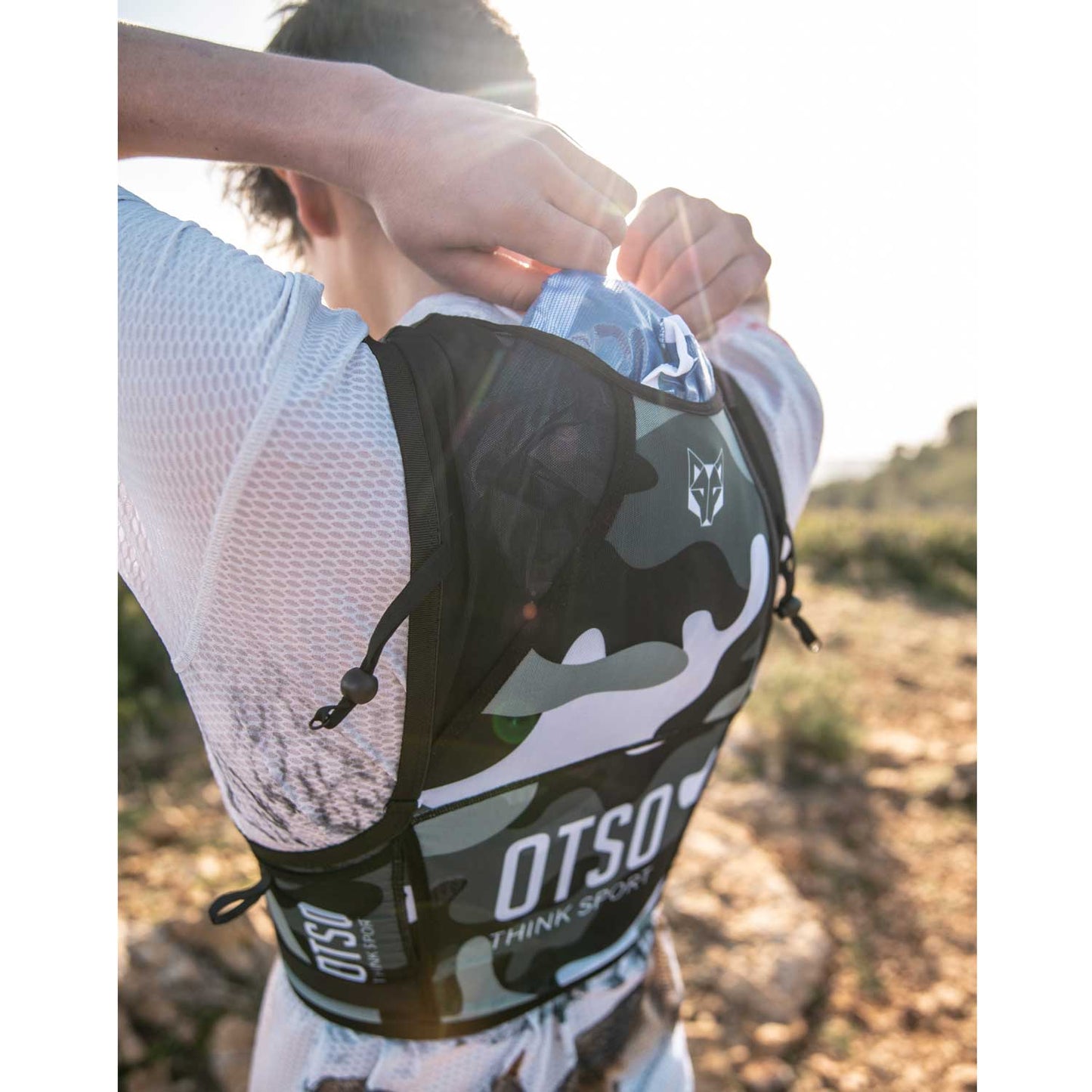 Sac de trail running - Camo Grey