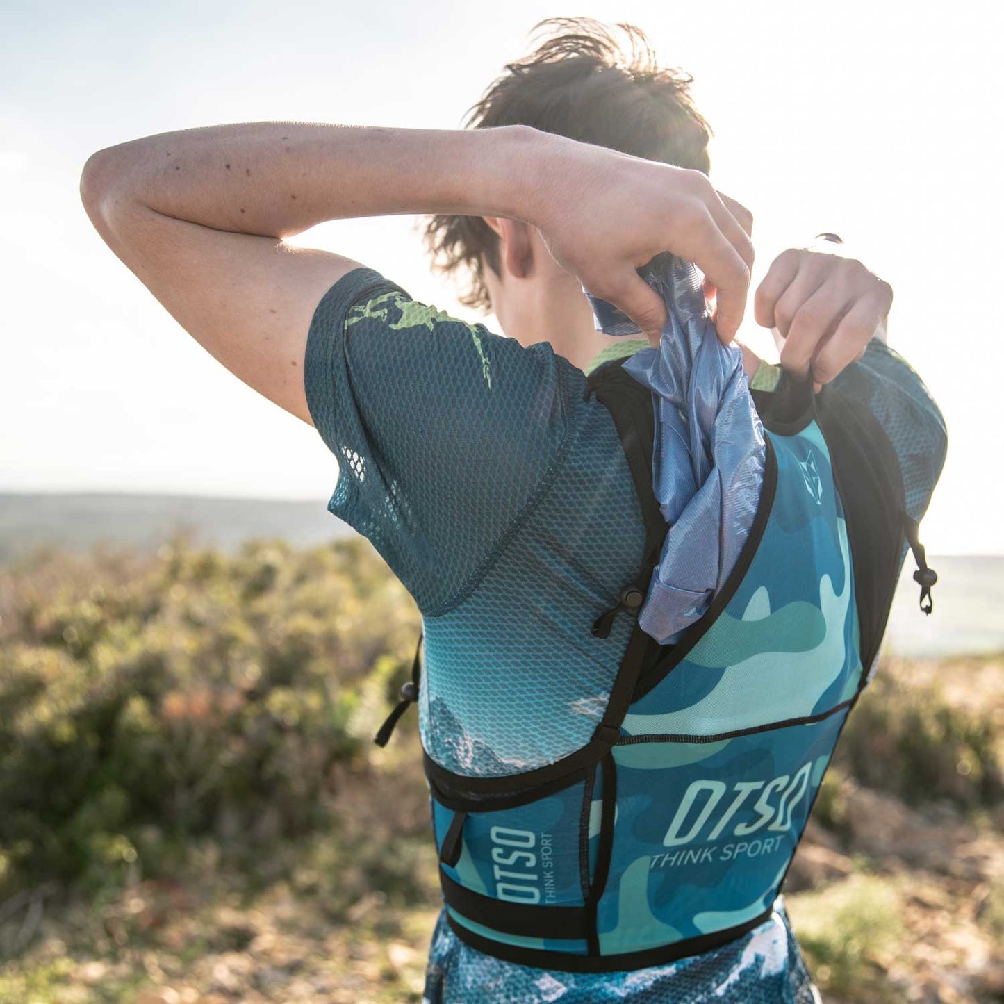 Sac de trail running - Camo Blue