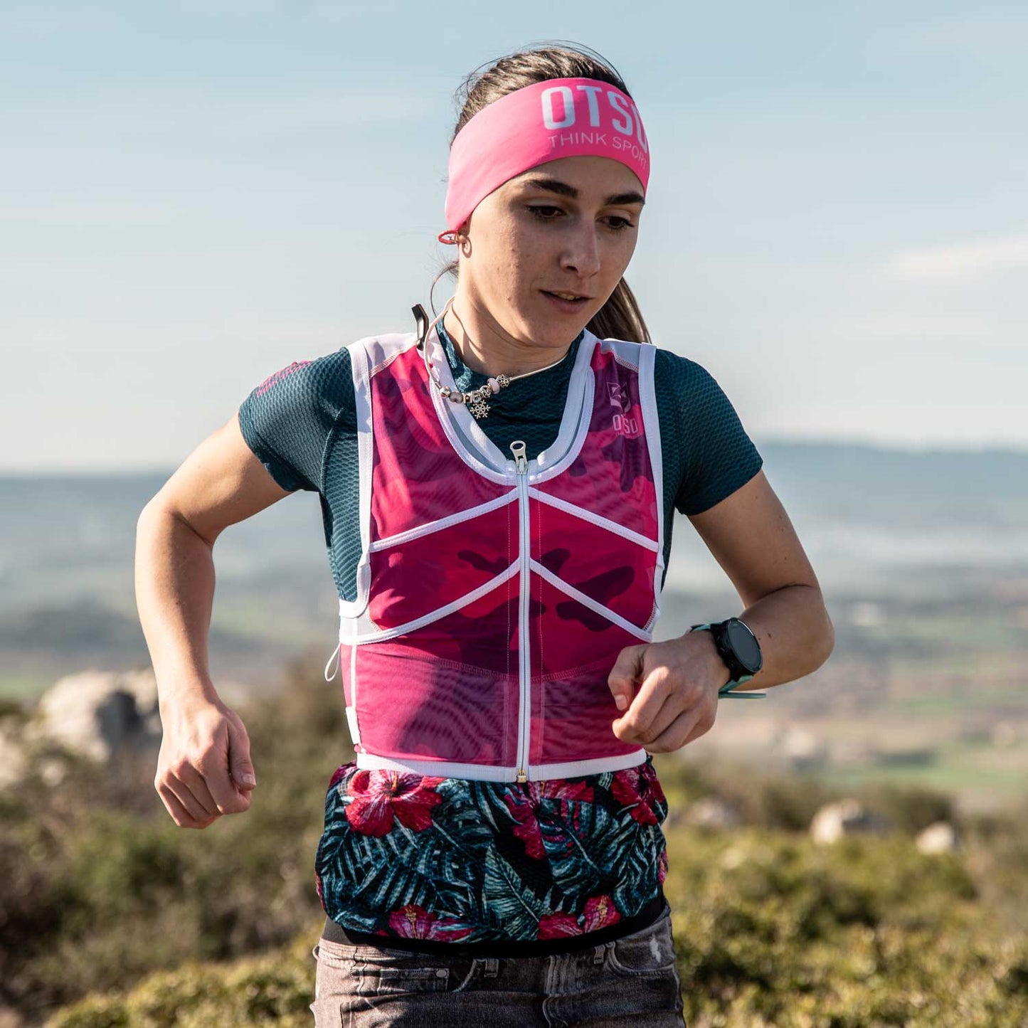 Sac de trail running - Camo Pink