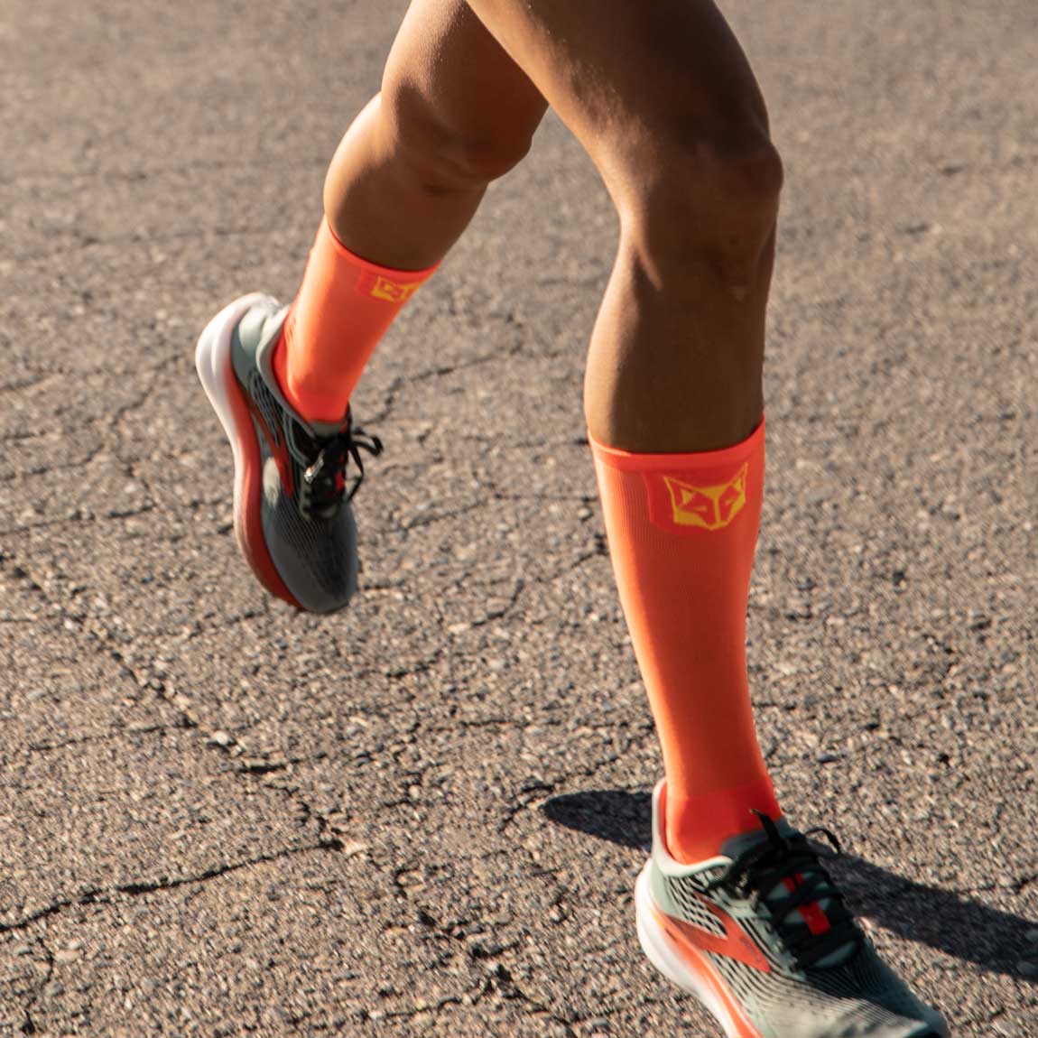 Ultraleichte Socken - Leuchtend Orange