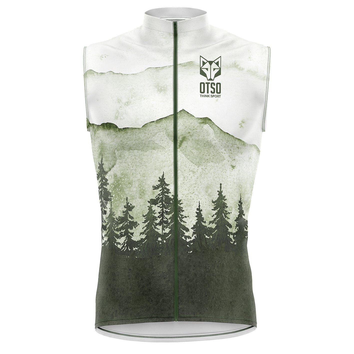 Unisex Jogging Waistcoat - Green Forest
