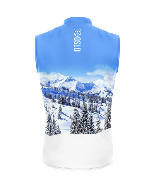 Gilet da corsa unisex - Foresta innevata
