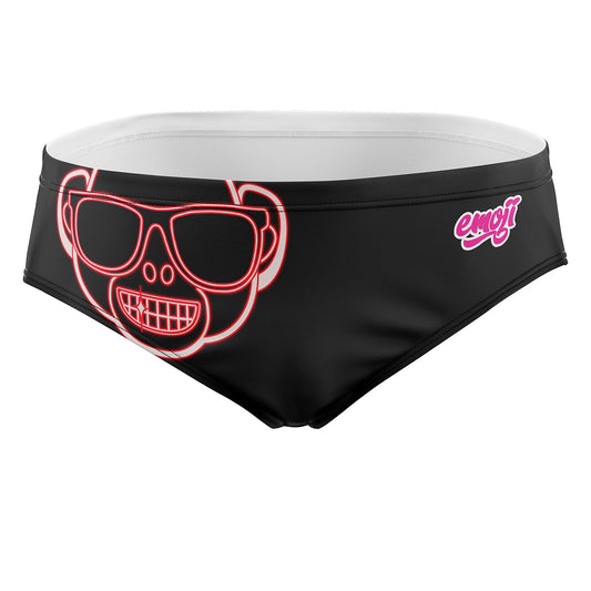 Slip de bain - Emoji Monkey Neon