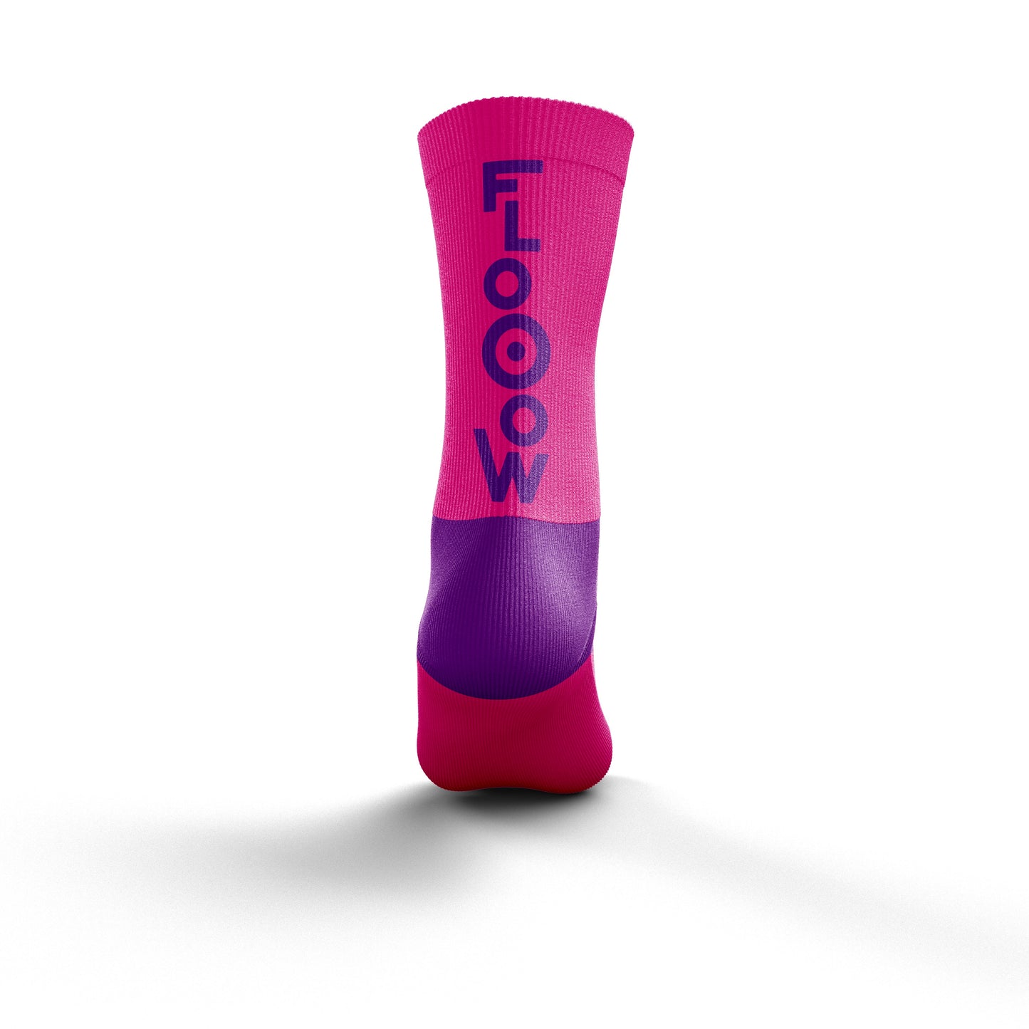 Chaussettes Multisport mi-haute - Flooow fluo pink & violet