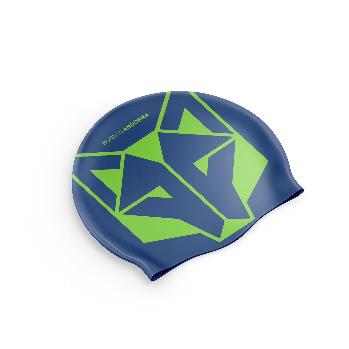 Bonnet natation - Electric Blue & Fluo Green