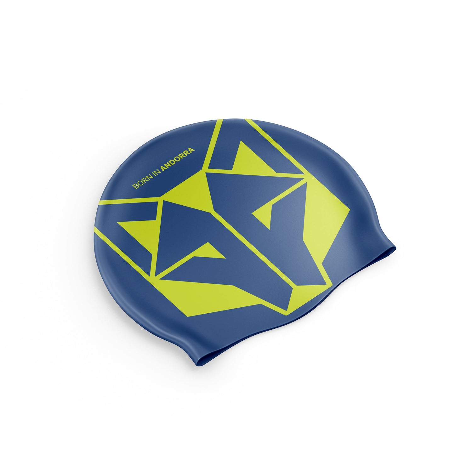 Bonnet natation - Electric Blue & Fluo Yellow